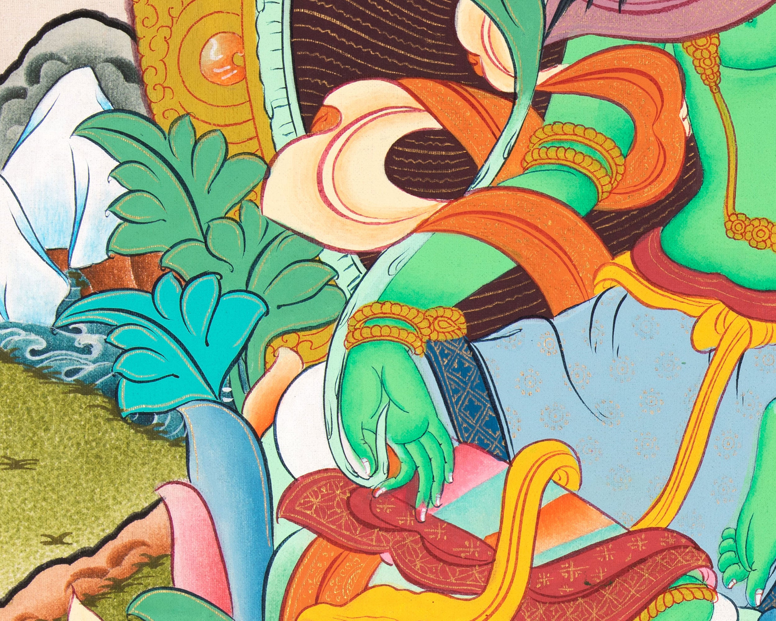 Traditional Tara Artwork | Sacred Green Tara Thangka