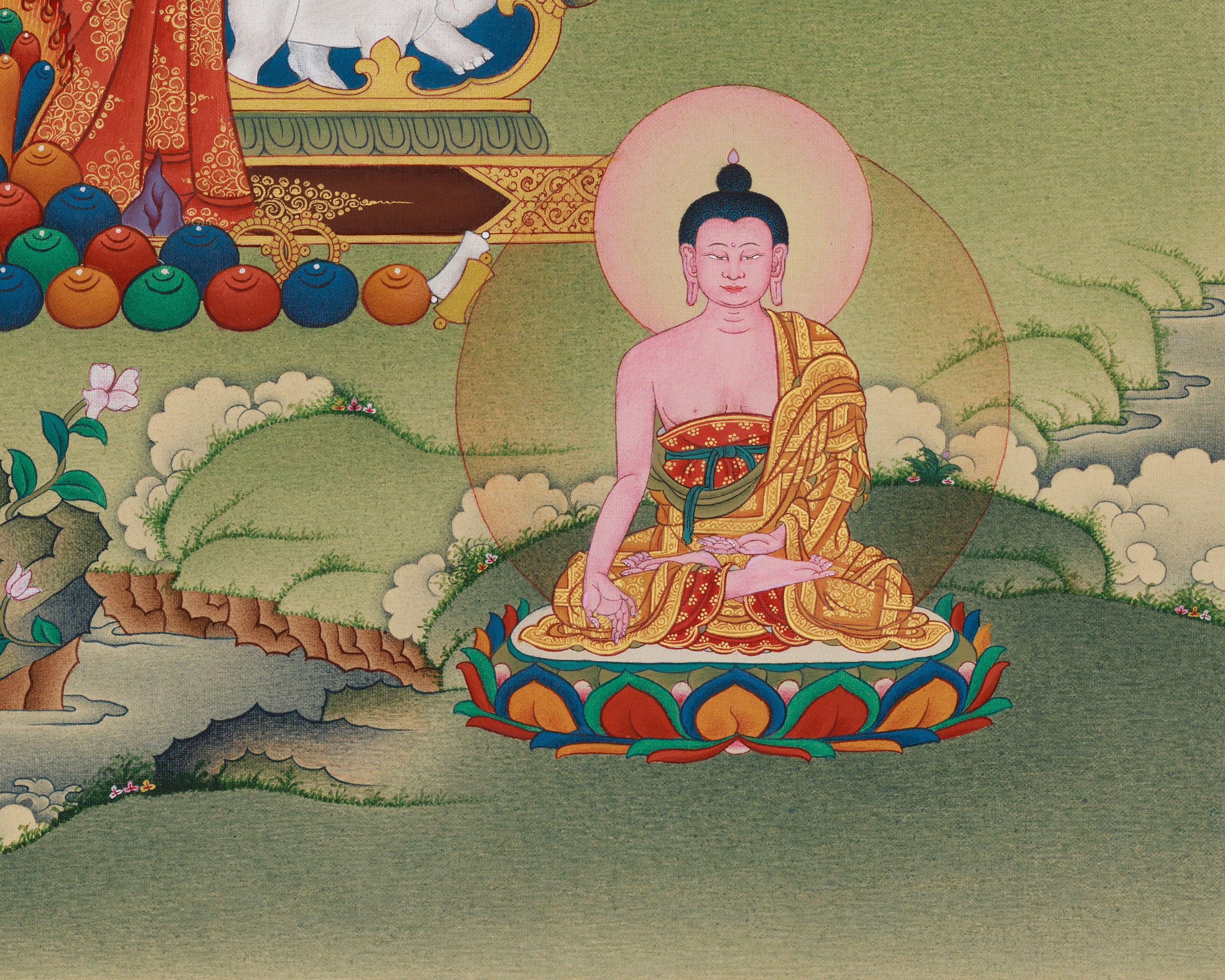Traditional Art of the Eight Medicine Buddhas | Healing, Enlightenment, and Compassion for Devotion