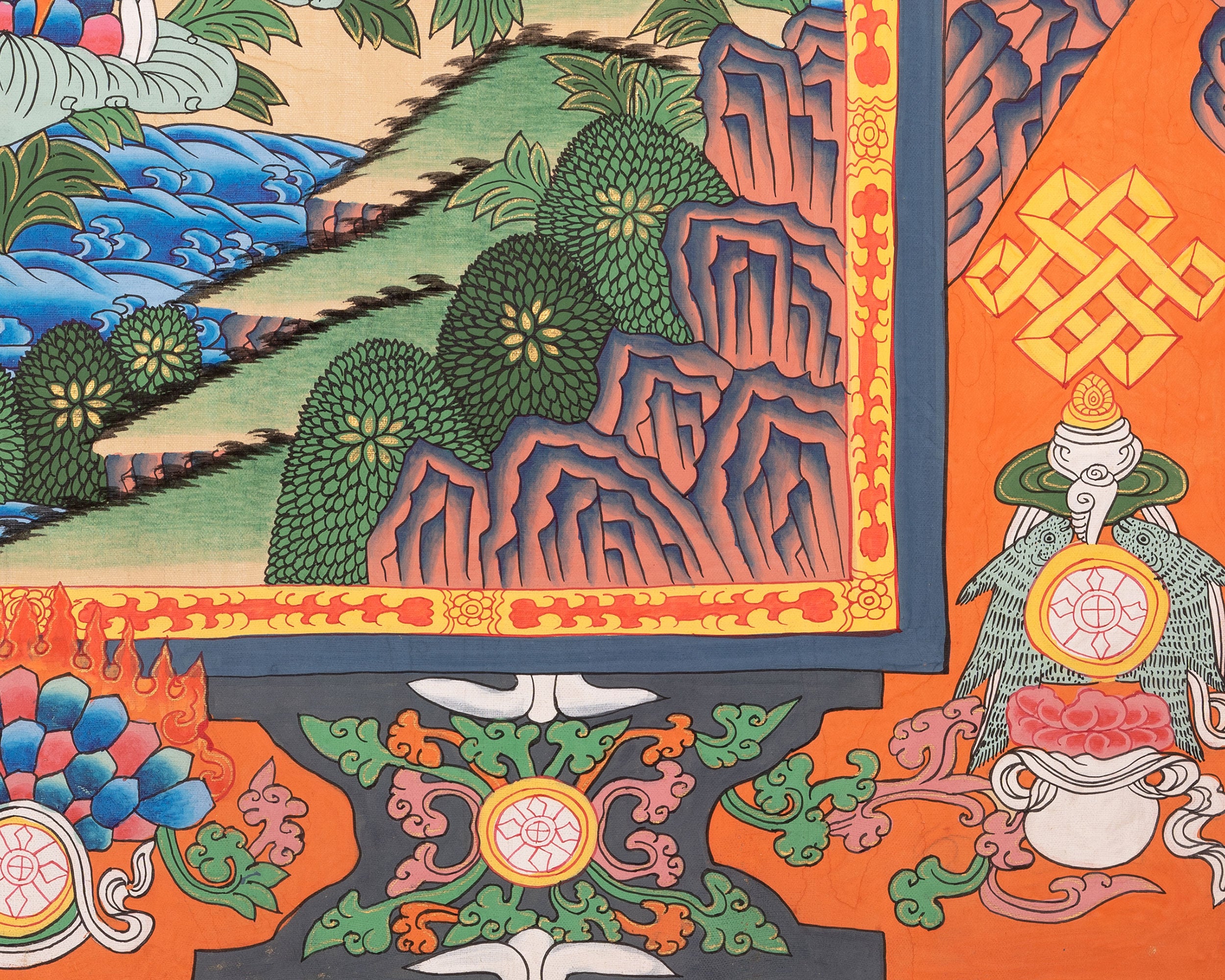 White Tara Thangka | Religious Tibetan Artwork | Wall Decors