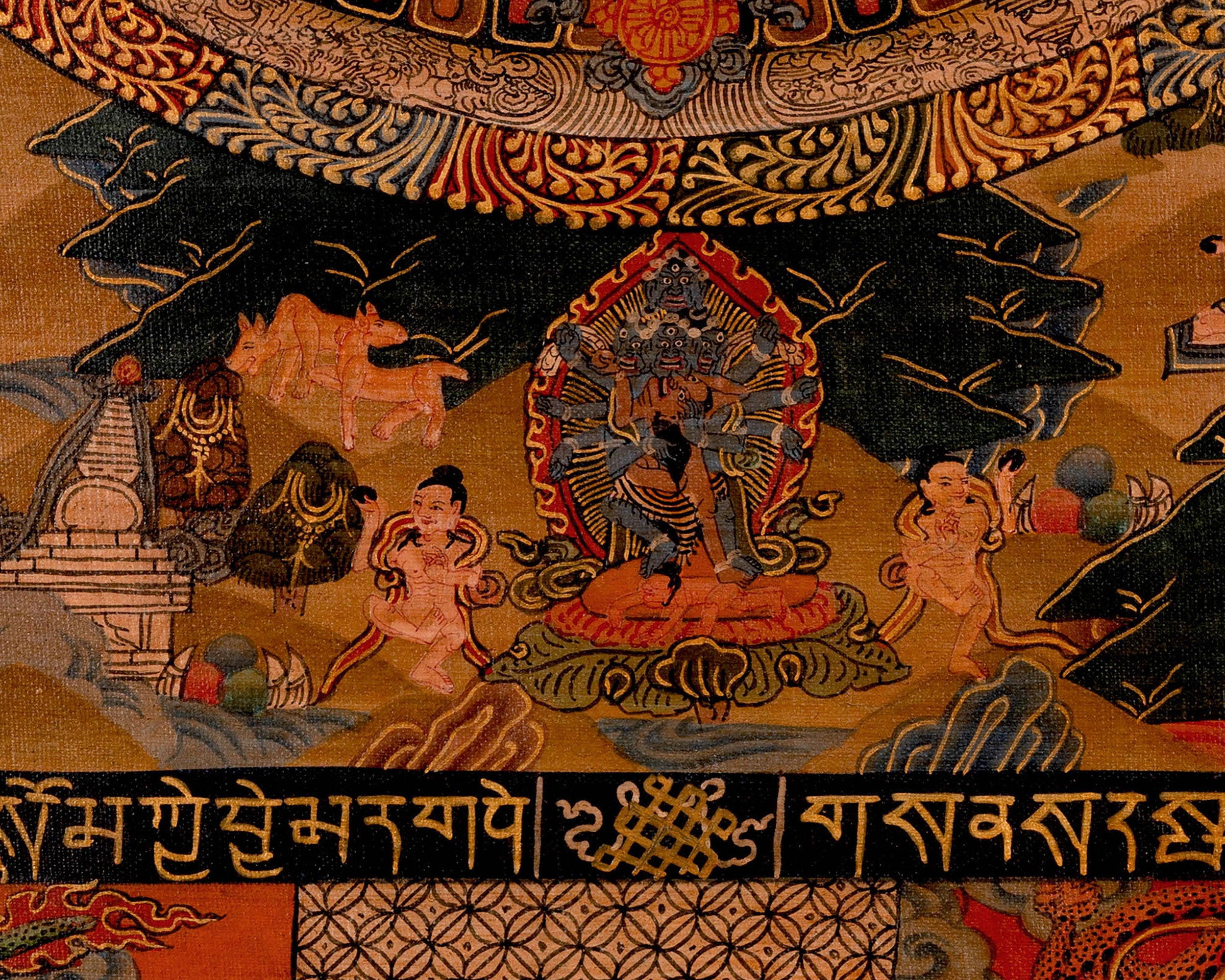 Tibetan White Tara Mandala Painting | Goddess of Longevity and Serenity
