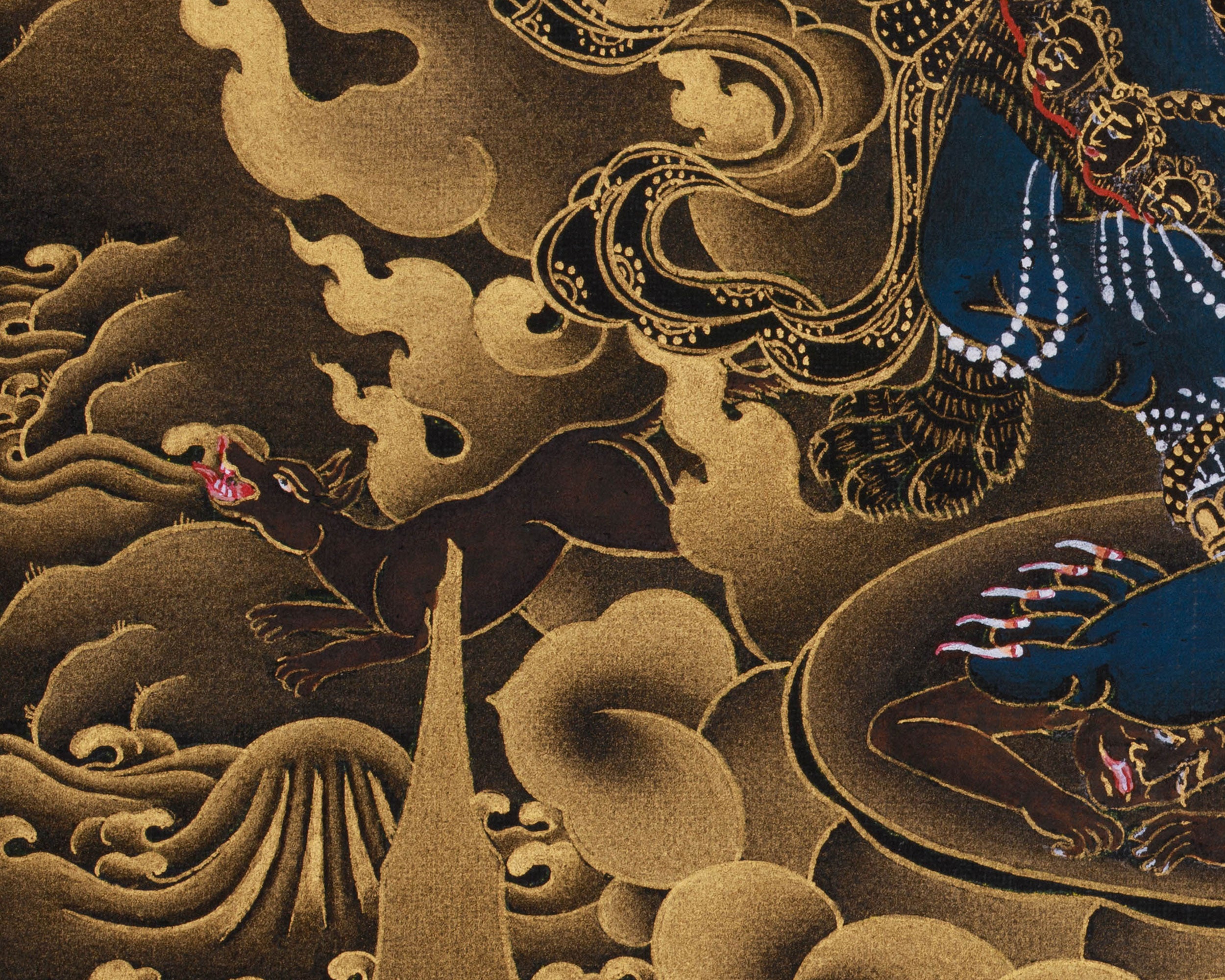 Wrathful Deity, Sakya Mahakala Thangka | Mahakala of Protection and Power