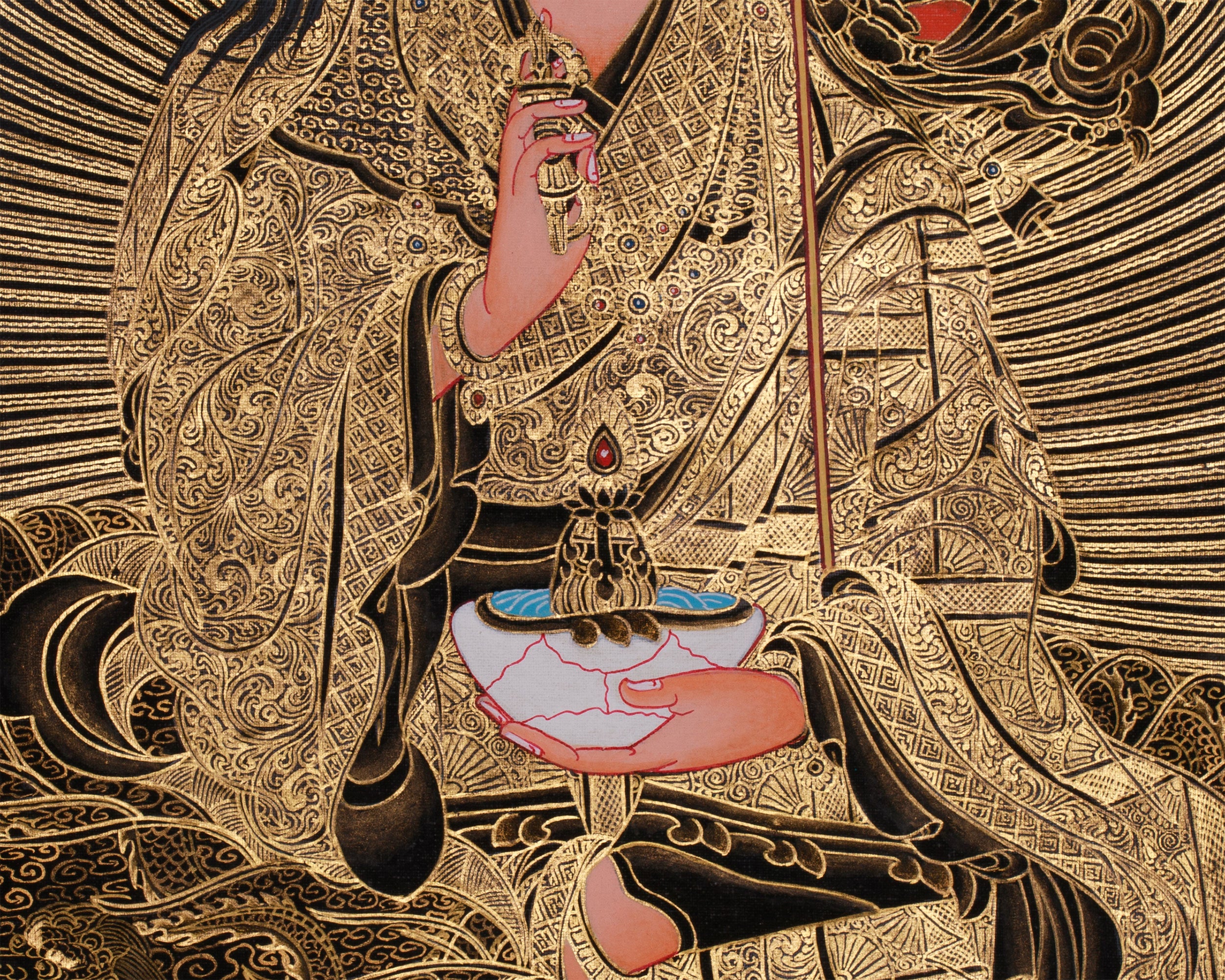 Guru Tsokye Dorje Artwork | Lotus Deity of Vajrayana | Power, Compassion and Wisdom