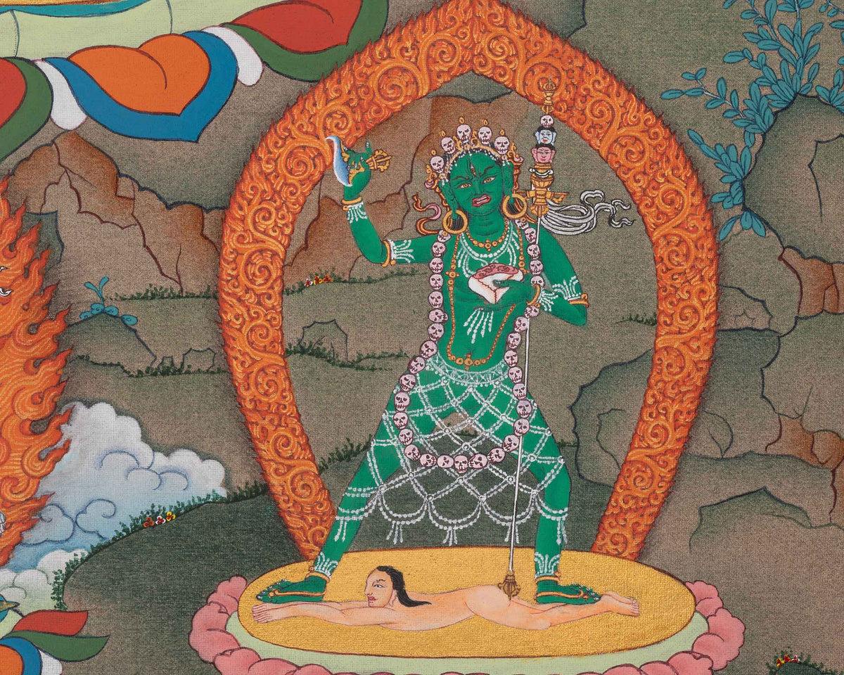 Chakrasamvara Tibetan Thangka | Tantric Deity | Inseparable Union of Compassion