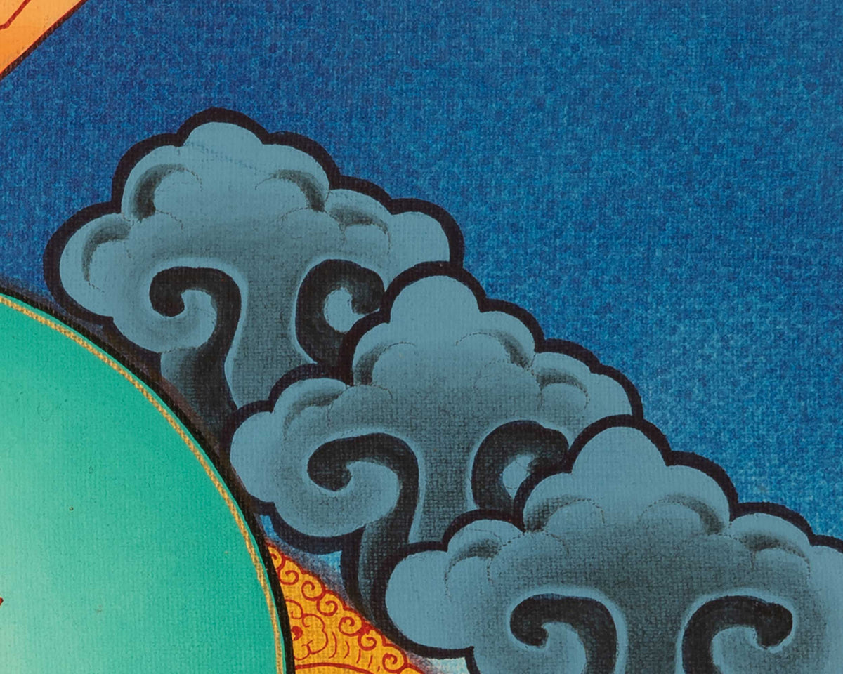 Small Size Vajrasattva Thangka | Buddhist Shrine Room Decor