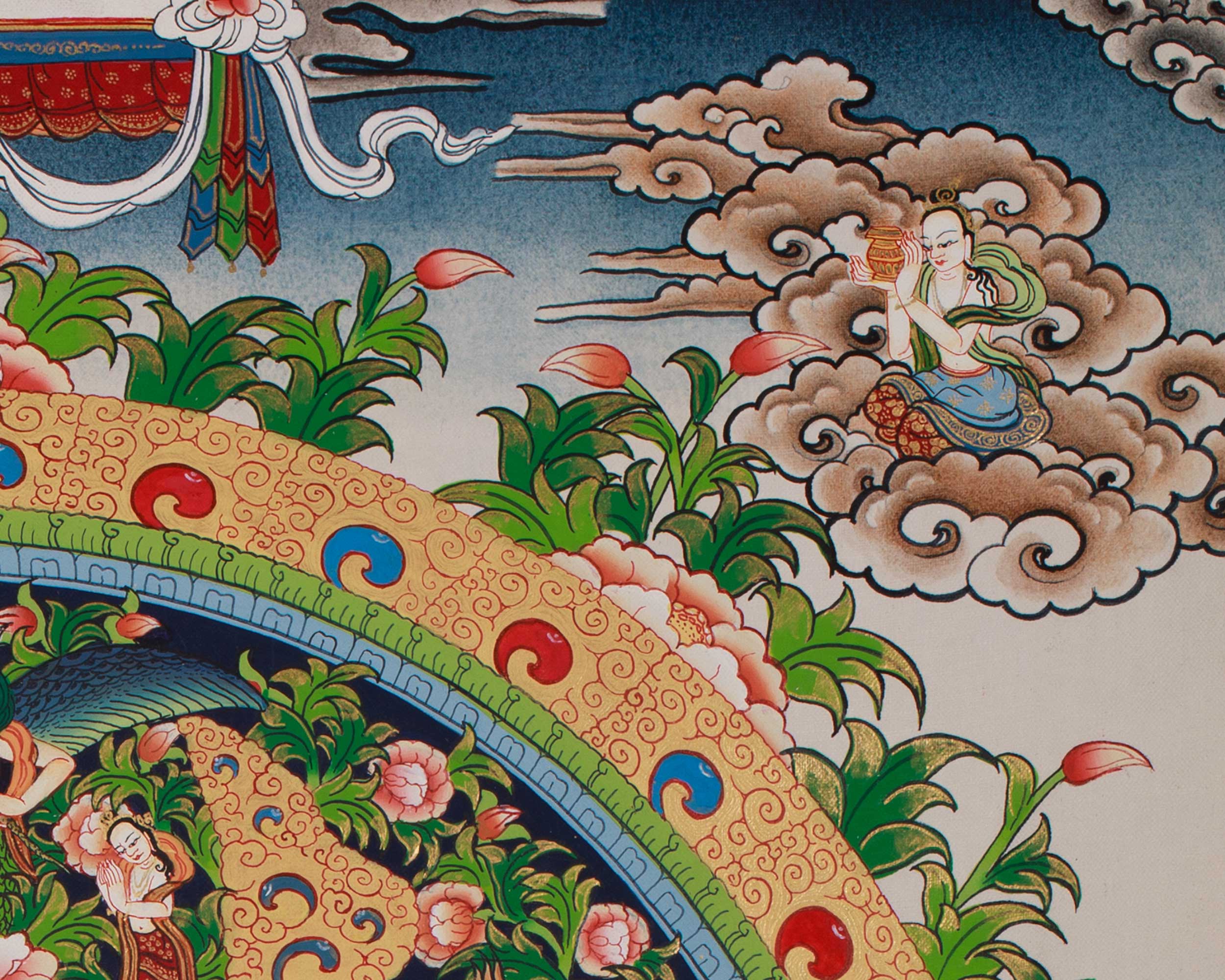 Seated Shakyamuni Buddha Thangka | Timeless Buddhist Art of Meditation and Awakening