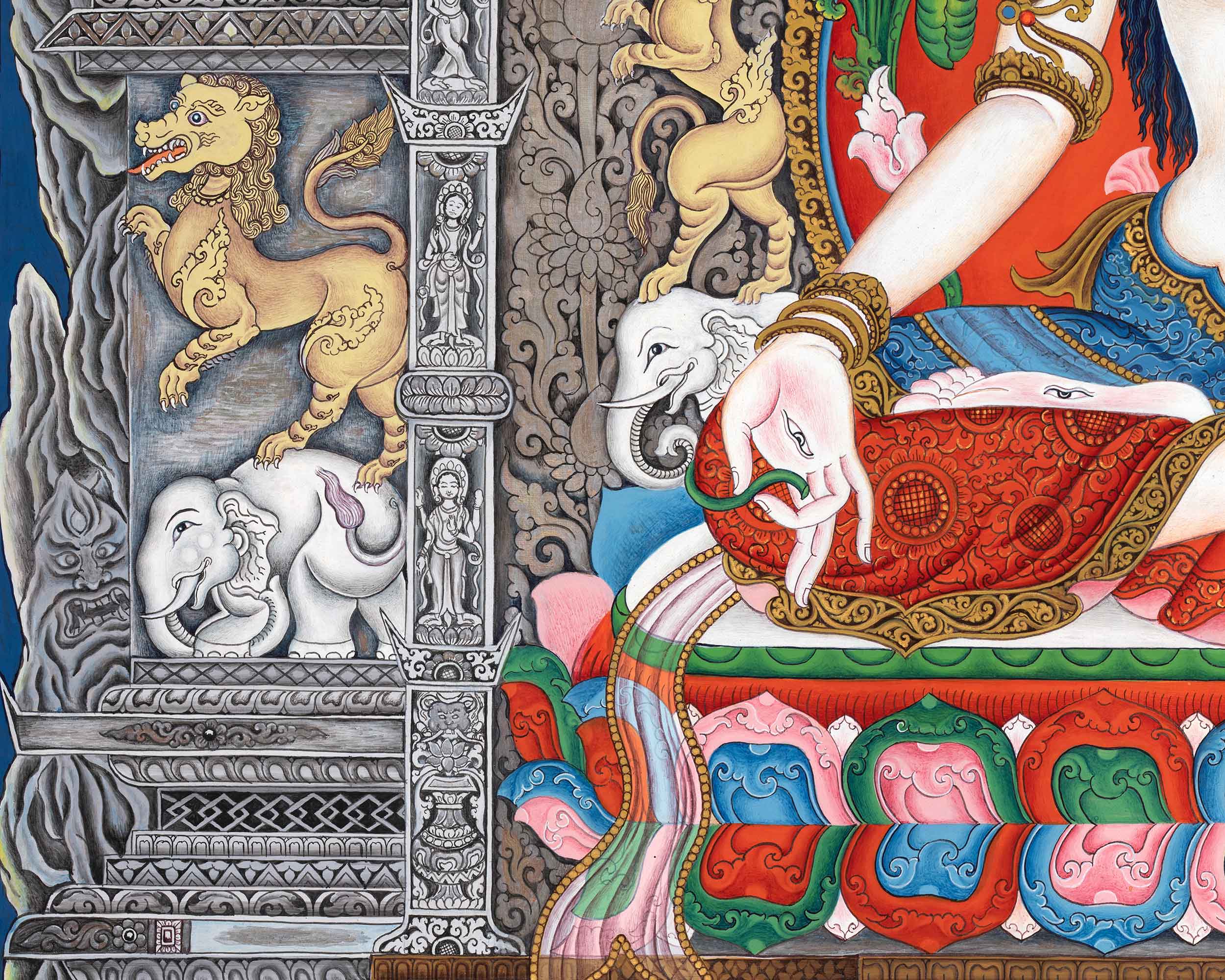 White Tara's Blessings In Thangka | Evoke Healing and Compassion with Divine Art | Your Path to Inner Peace