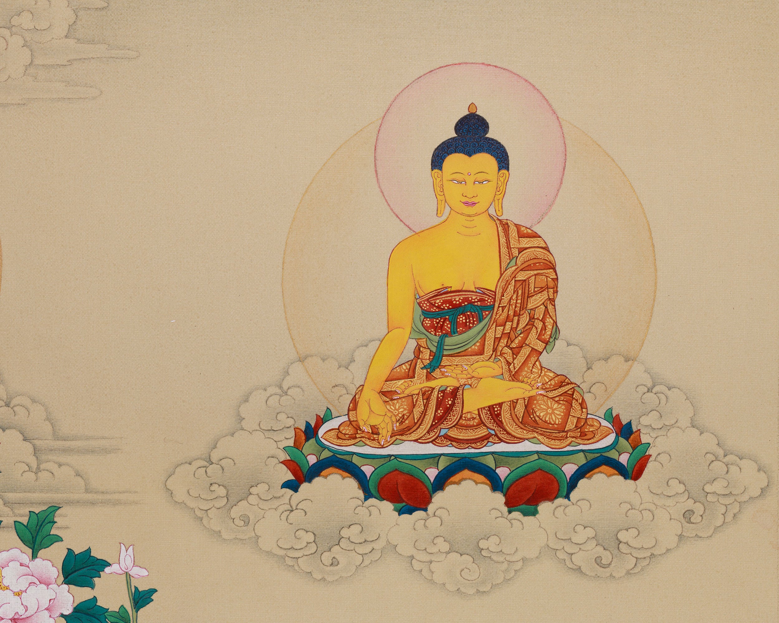 8 Medicine Buddha with Yuthok and Shanglon Dorje Dudul Thangka | Bhaisajyaguru Artwork