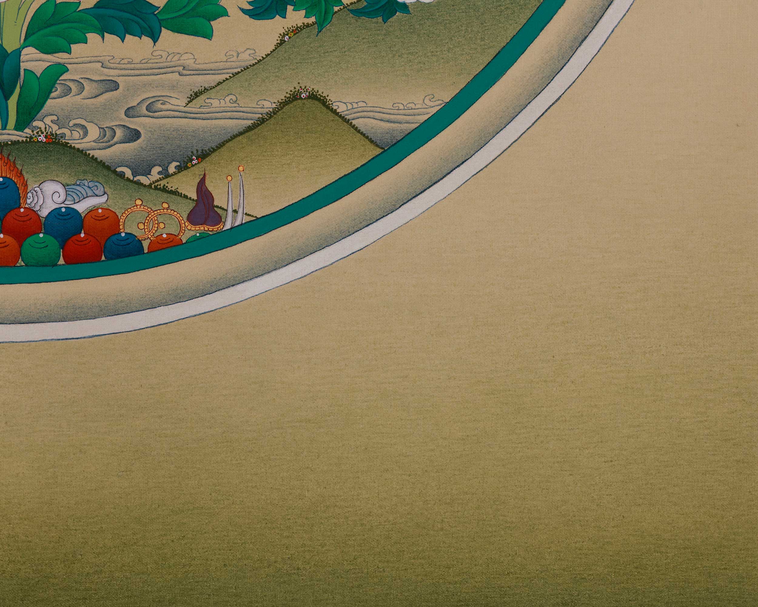 Tibetan deity White Tara Thangka | Longevity Goddess Sita Tara
