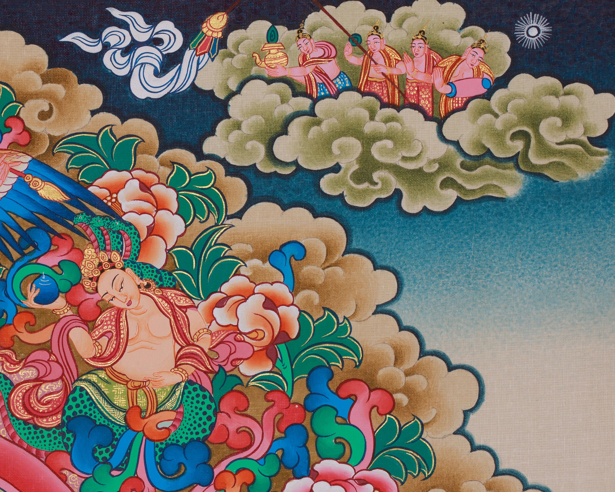 Peaceful Deity, Shakyamuni Buddha Thangka | A Symbol of Serenity and Wisdom