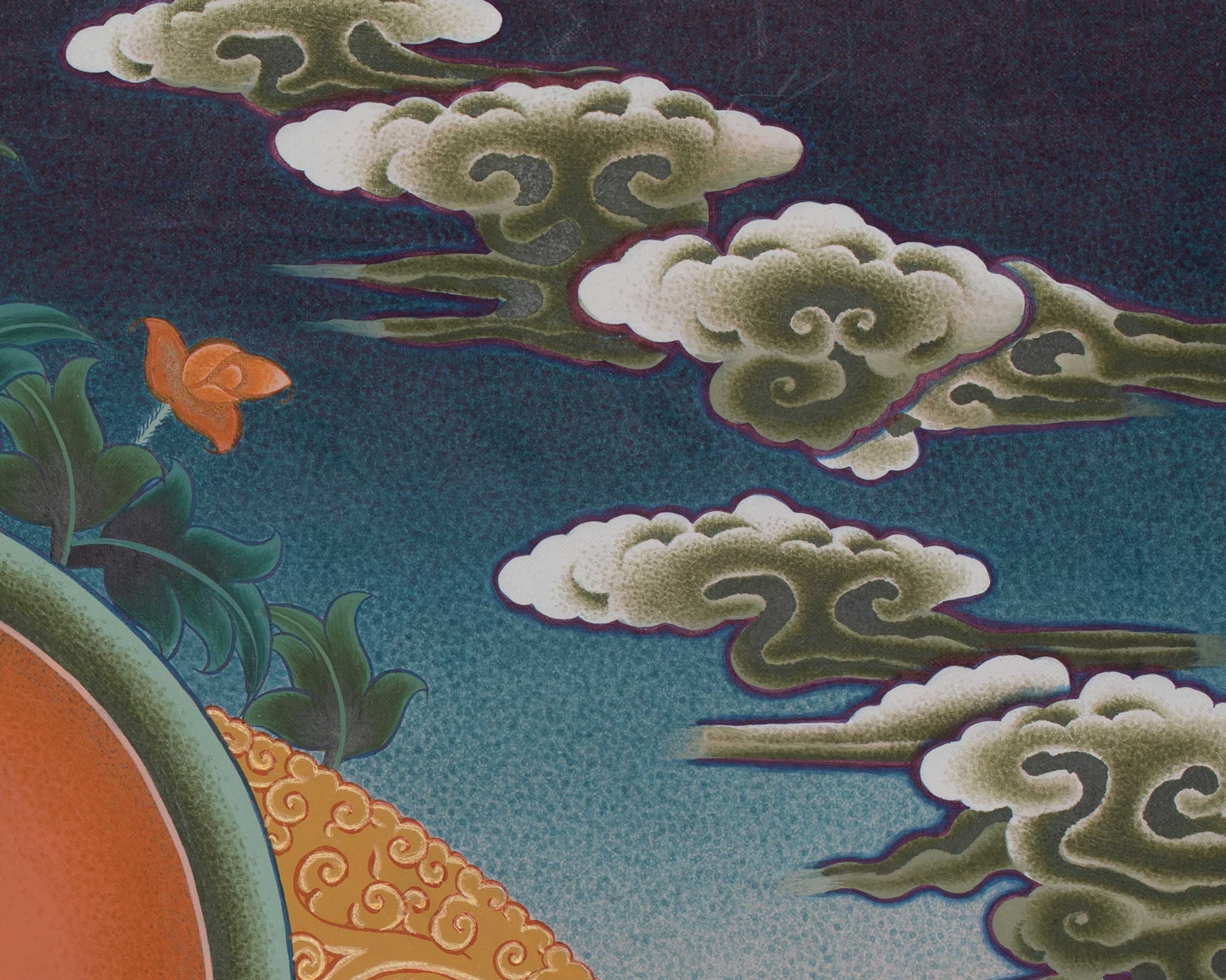 Hand-Painted Samantabhadra Thangka | Spiritual Wall Hanging