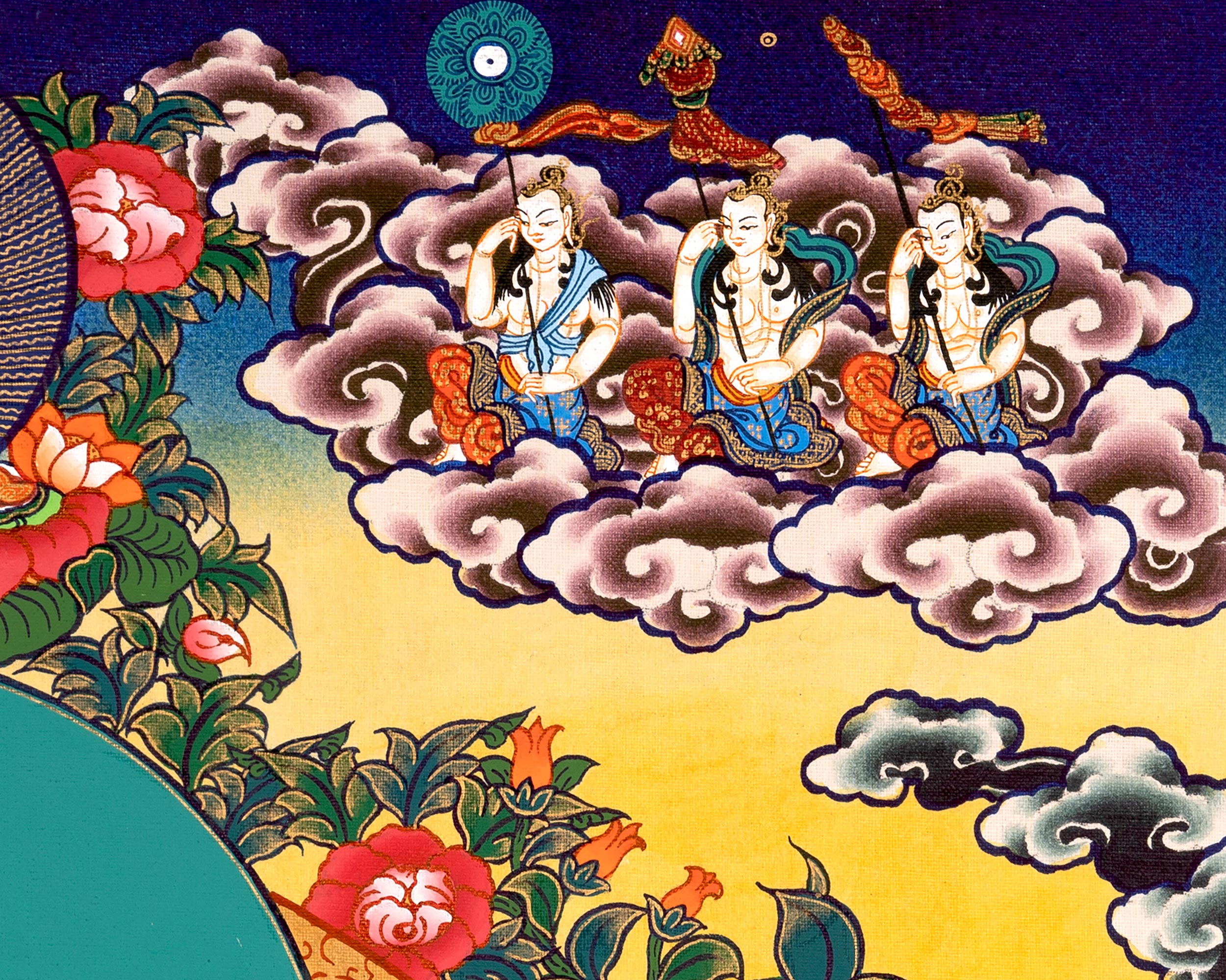 Female Bodhisattva, White Tara Artwork | Healing and Protection Deity