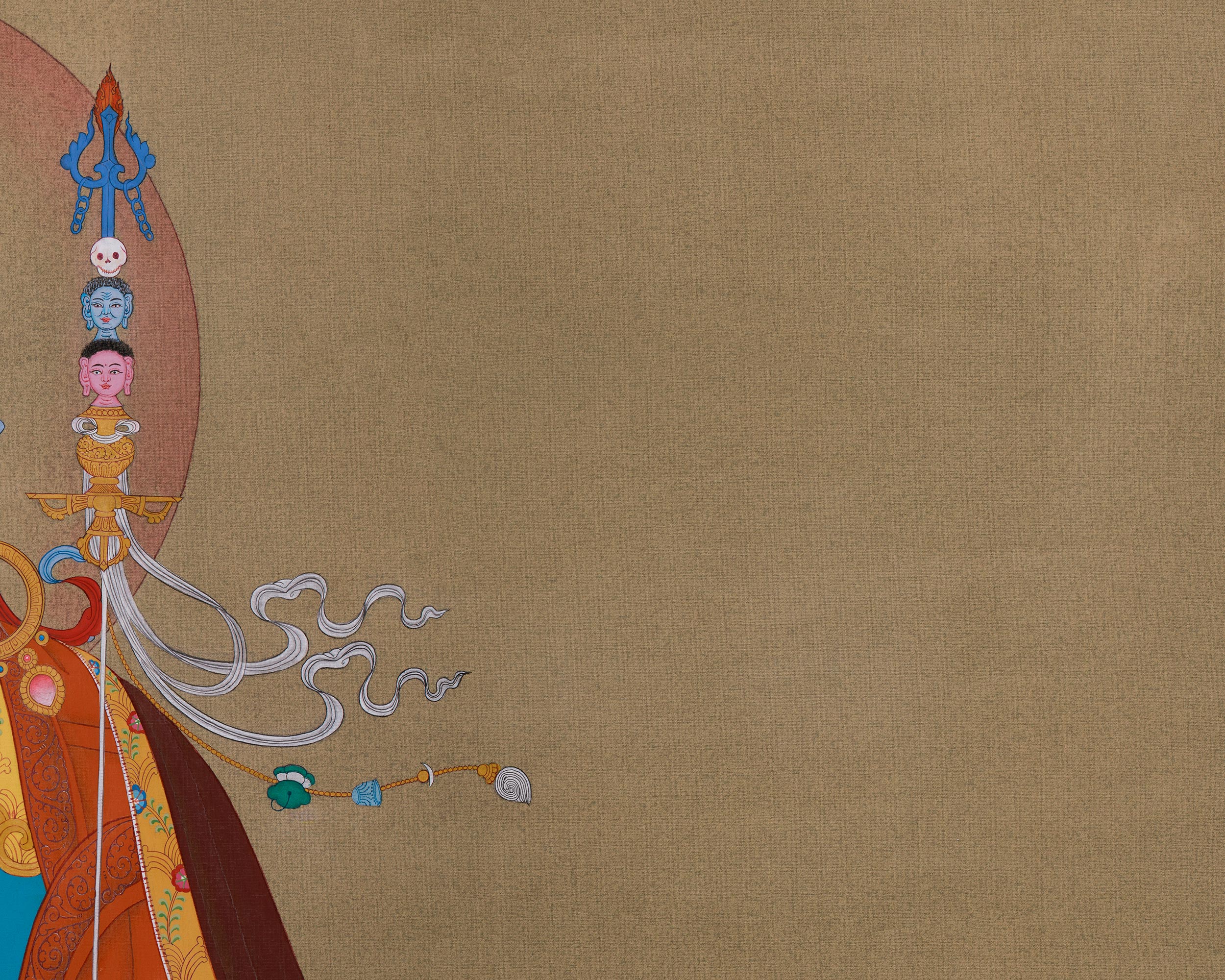 Traditional Padmasambhava Artwork | Thangka of the Guru Rinpoche, Second Buddha