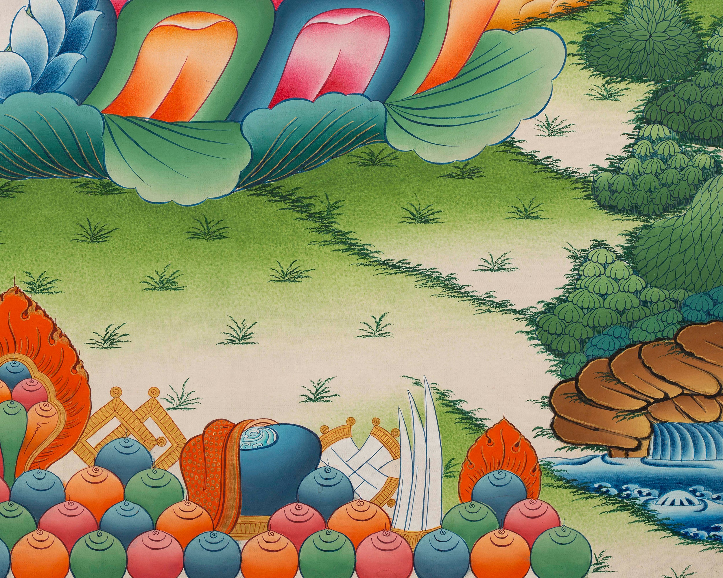 Dzambala the God of Wealth Thangka | Prosperity & Abundance Deity