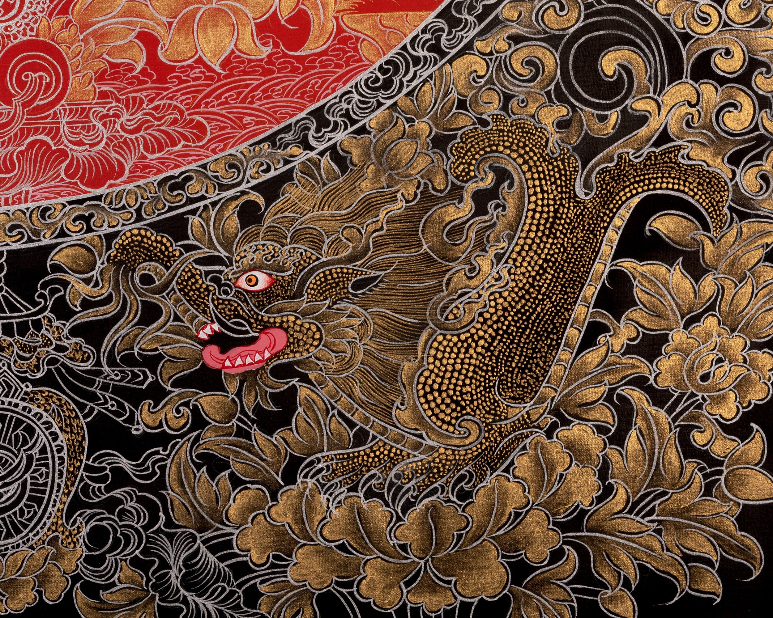 Manjushree Thangka Painting | Bodhisattva Of Wisdom | Religious Art