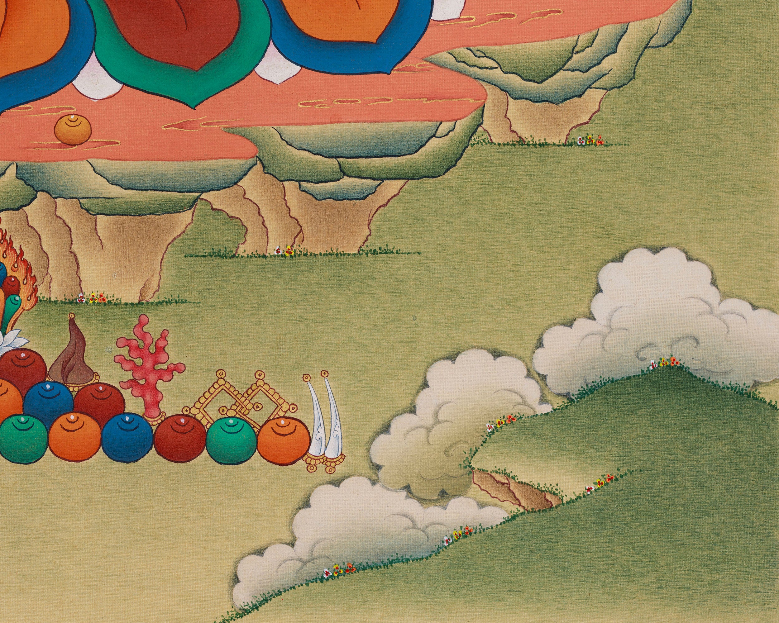 Wealth Deity, Dzambala Artwork | Buddhist Symbol of Prosperity