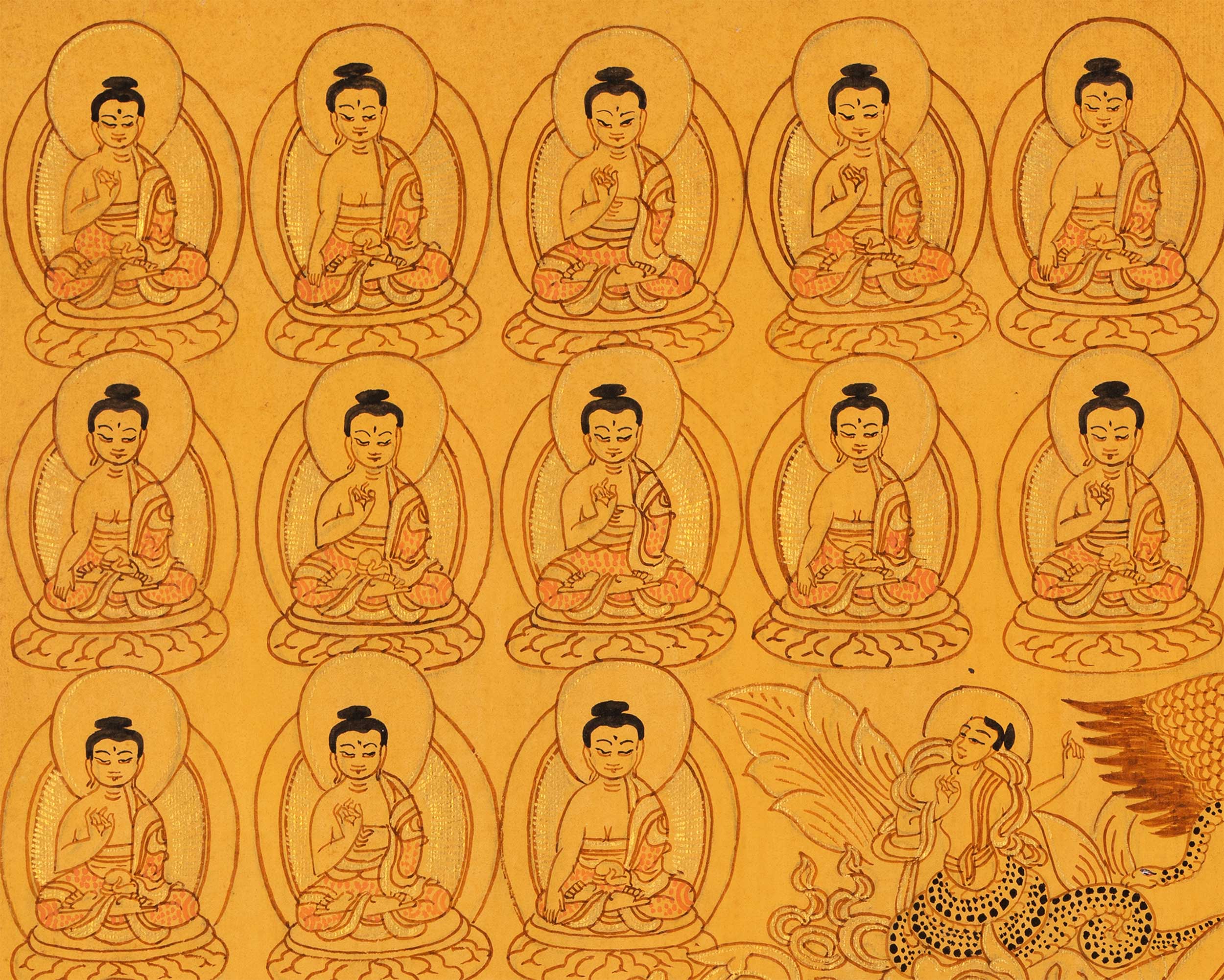 Assembly of Buddhas Thangka | Enlightenment and Harmony