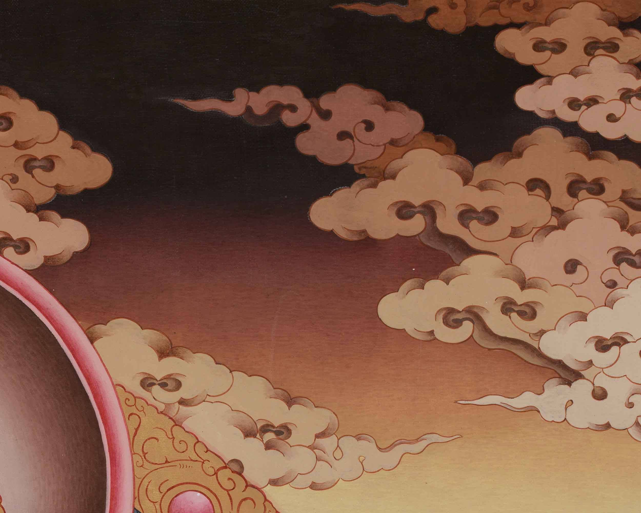 Handmade Seven-Eyes White Tara Painting | The Goddess of Protection and Spiritual Awakening