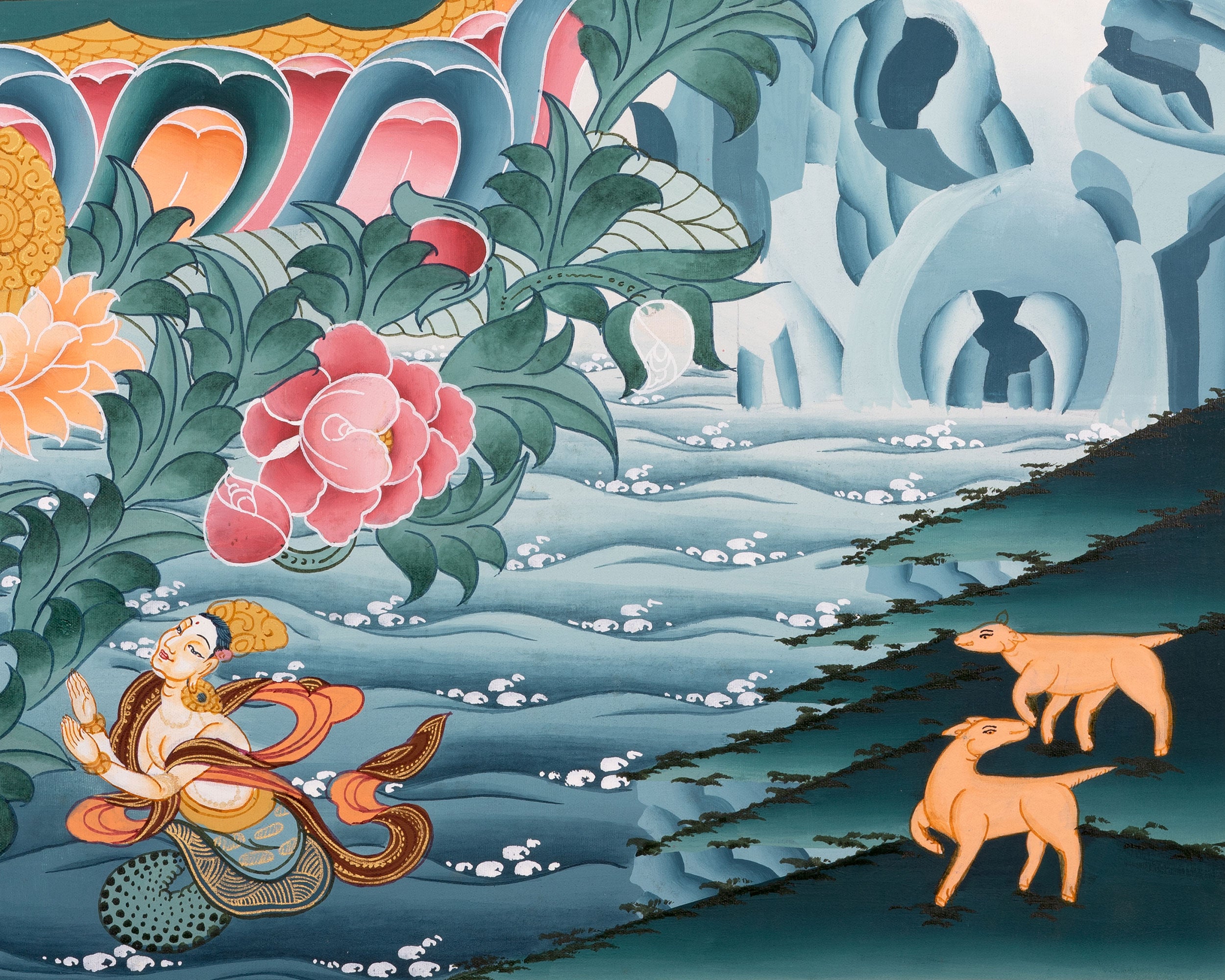 1000 Armed Avalokitsevara | Religious Buddhist Thangka | Wall Decors
