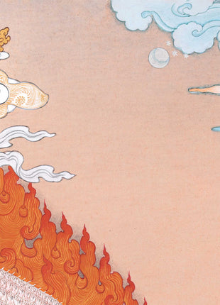 Dukar Thangka Print | The White Umbrella Goddess | Traditional Artwork Of Protective Deity