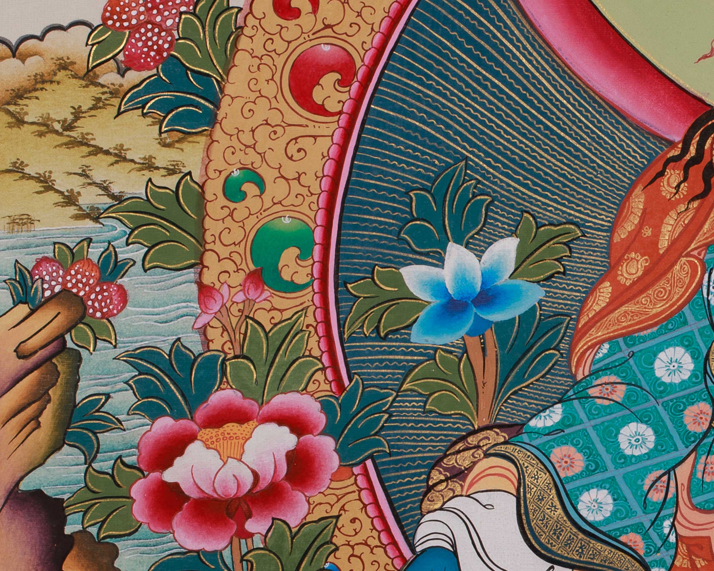 Tibetan Thangka of Guru Urgen Menla | Form of Guru Rinpoche Thangka