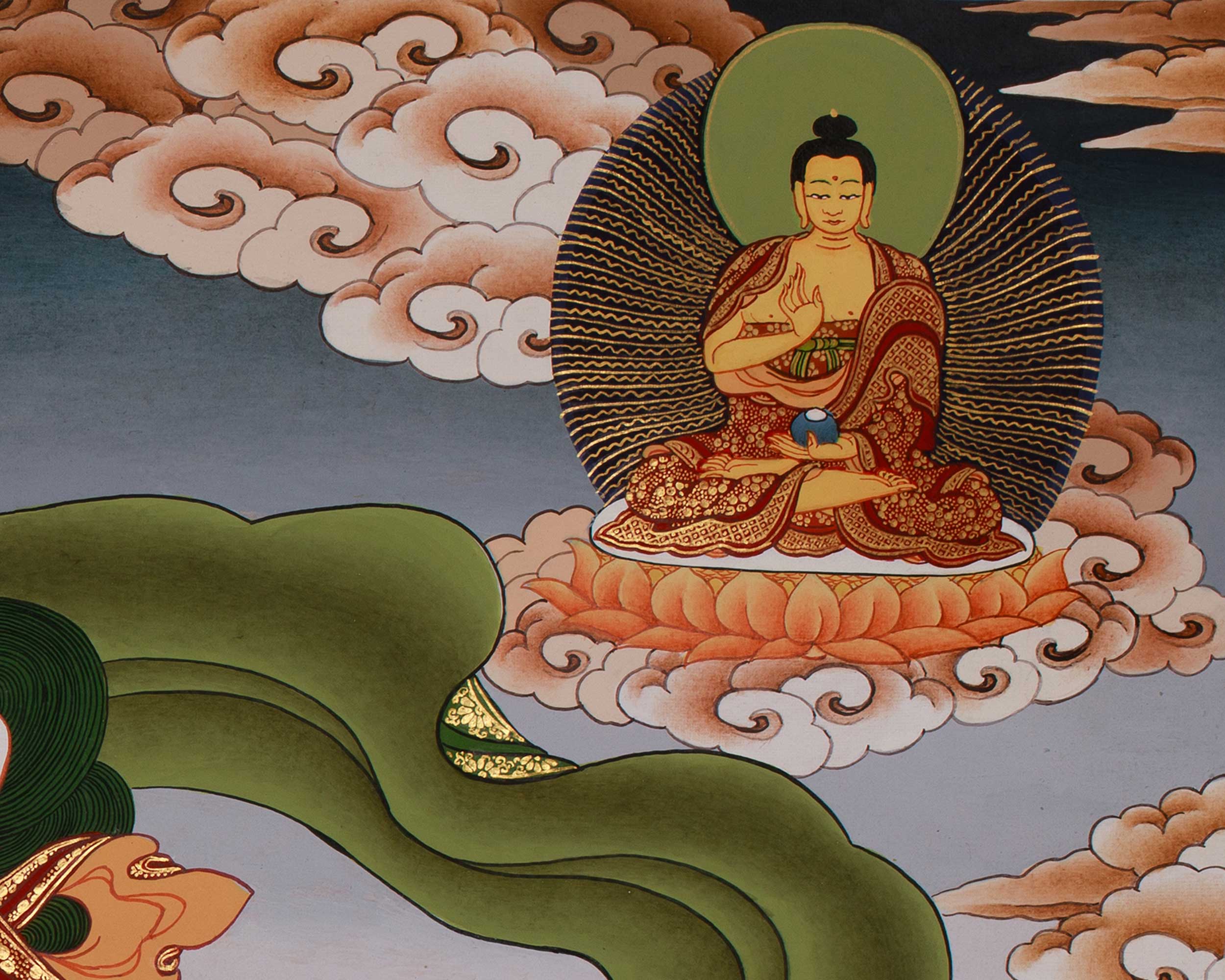 Sacred Thangka of the Wheel of Life | Bhavachakra Artwork