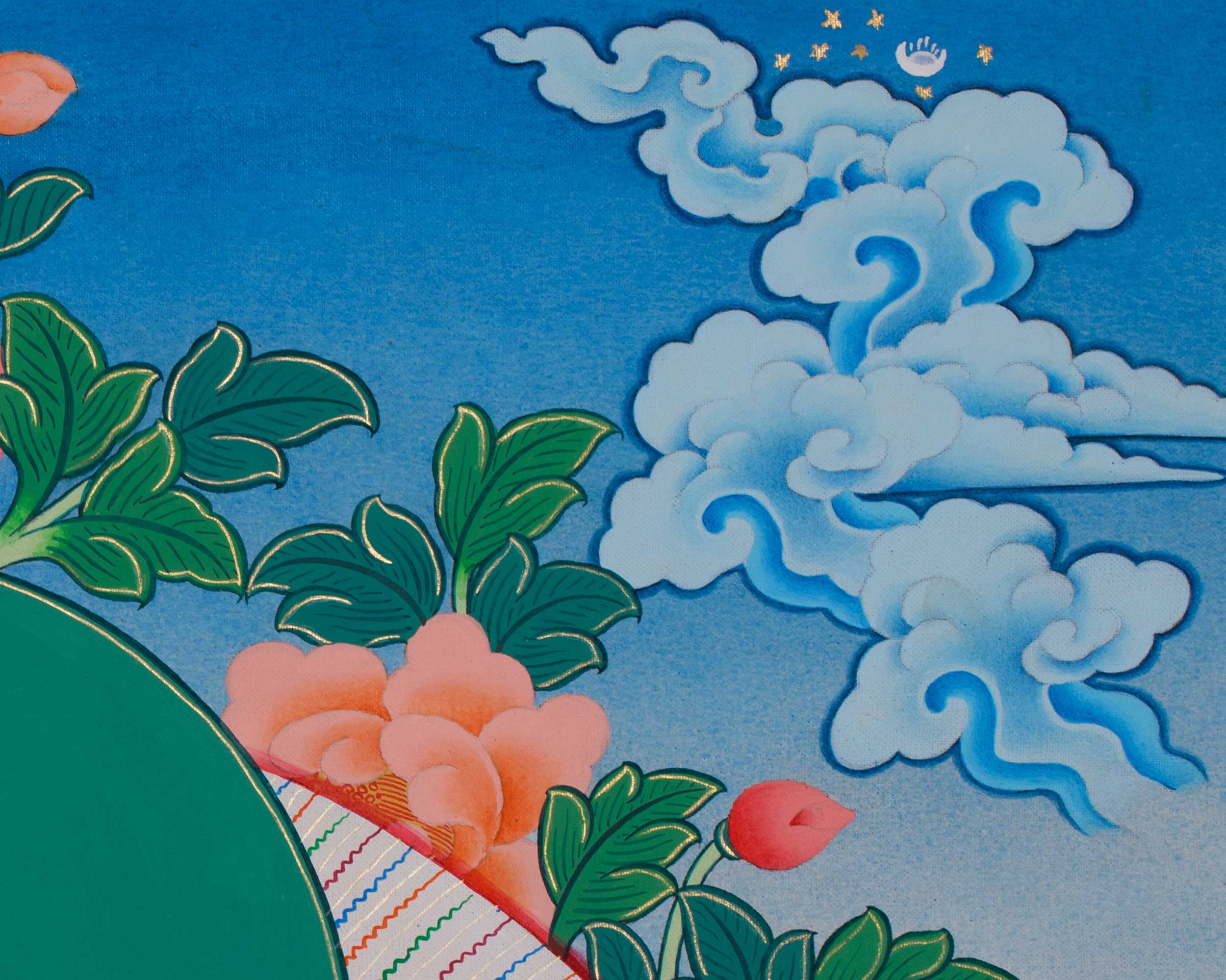 Dorje Sempa with Consort Thangka | Vajrasattva, the Buddha of Purification