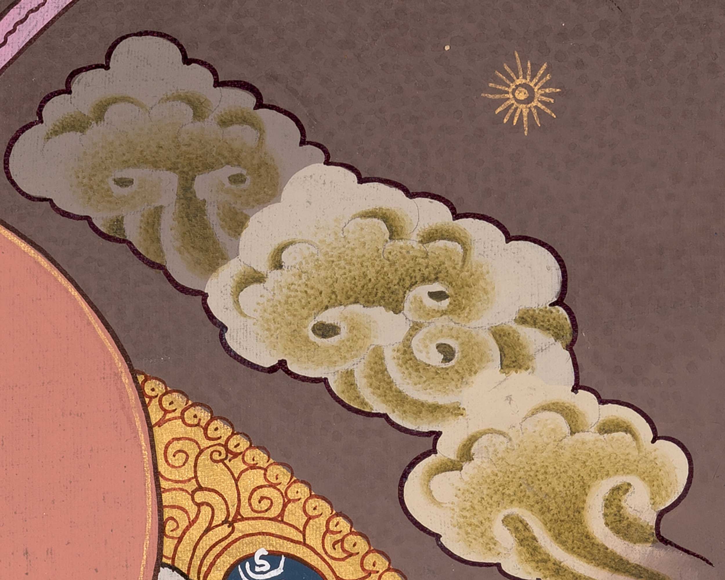 Original Hand-Painted Blue Medicine Buddha Thangka | Bhaisajyaguru Thanka Painting
