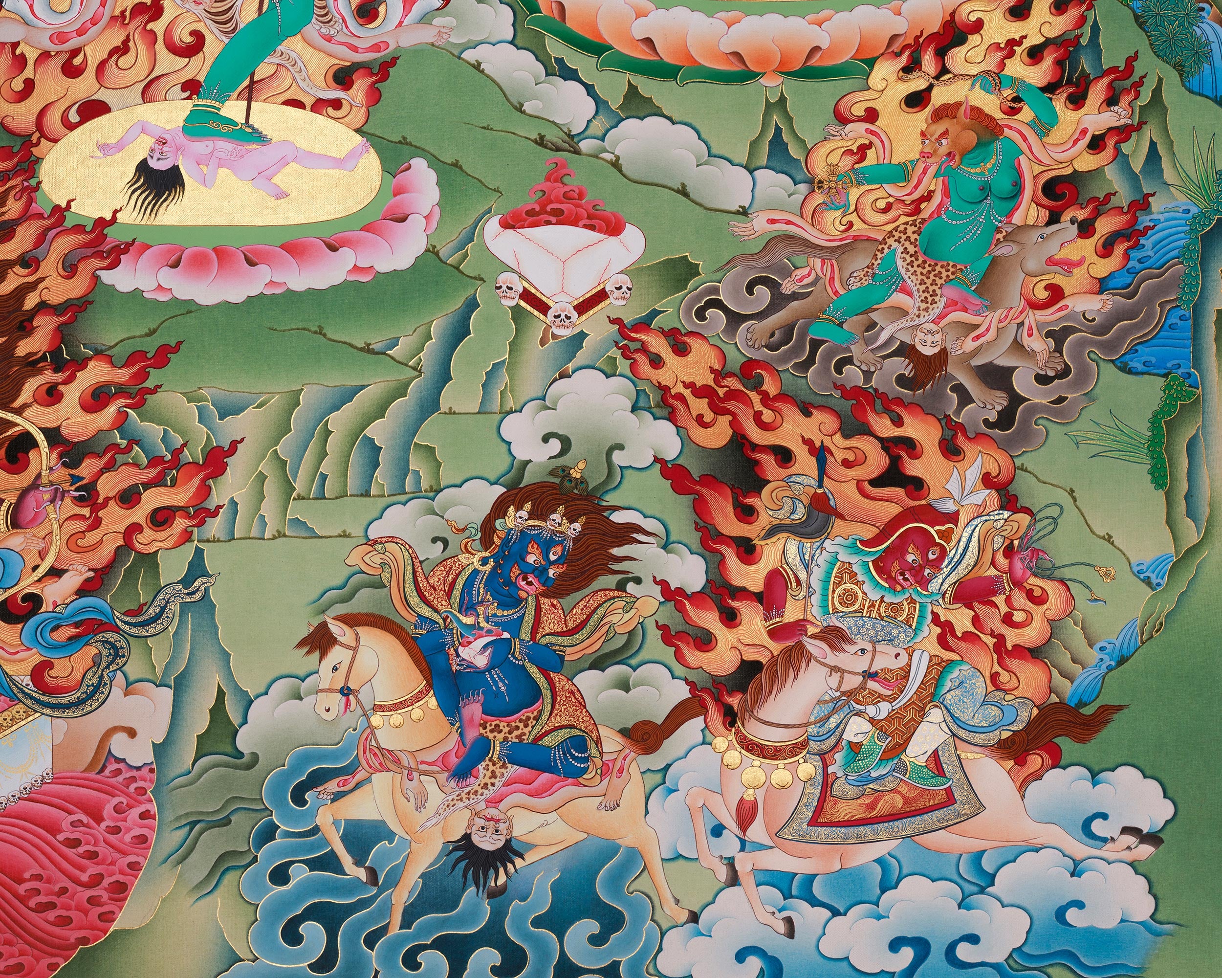Troma Nagmo Dakini Thangka | High Quality Giclee Canvas Print | Yogini Print