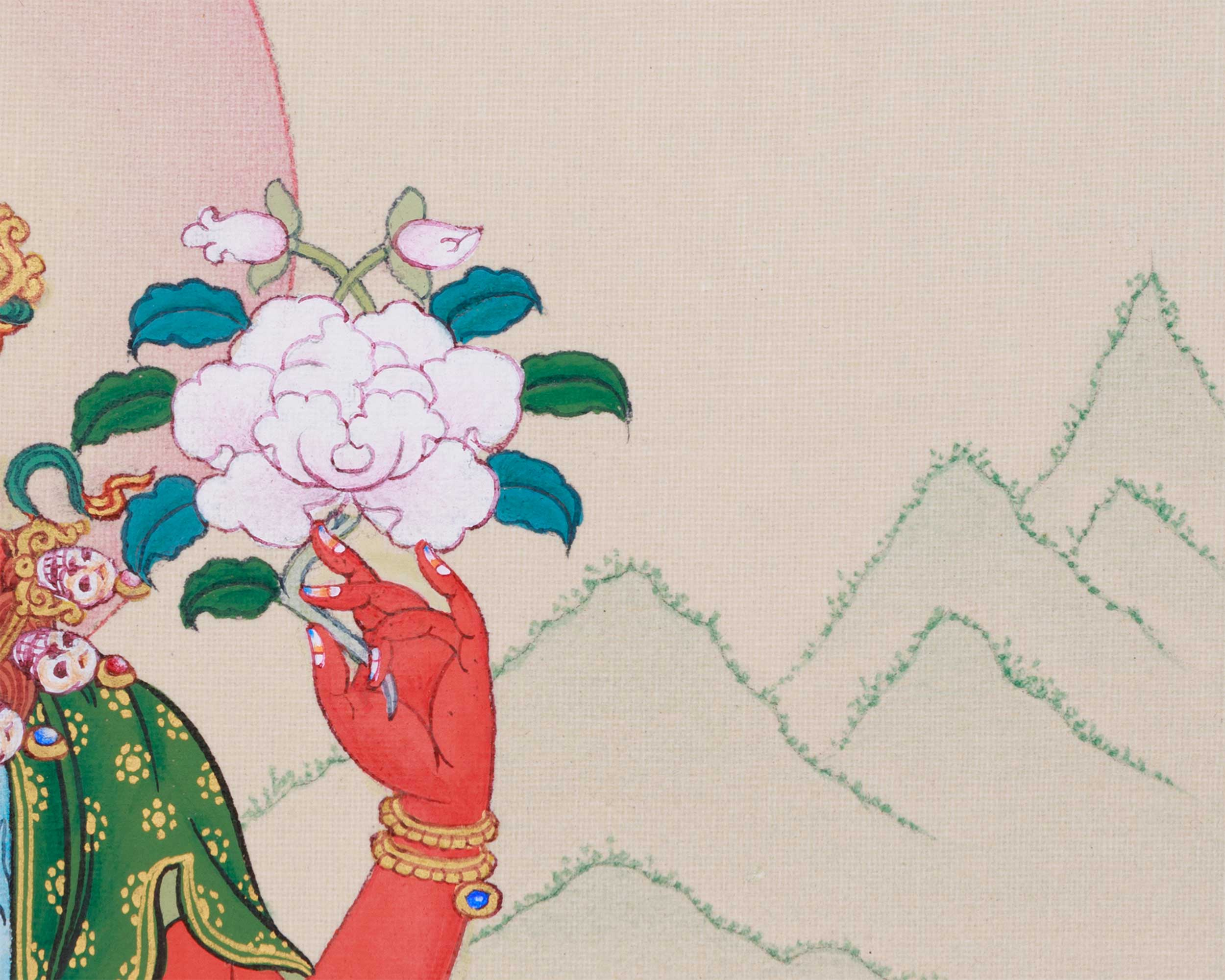 Red Chenrezig with Consort | Tantric Union of Compassion & Wisdom