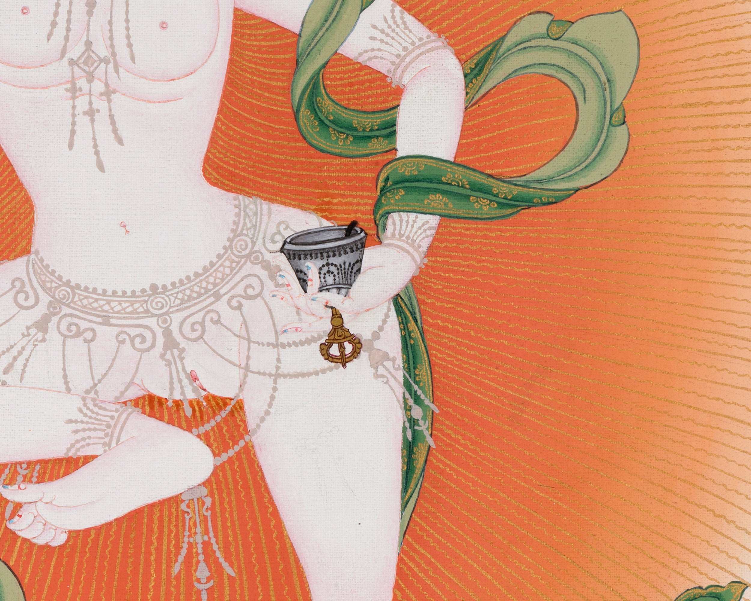 Machig Labdron Thangka Print | Great Tibetan Yogini | Digital Print