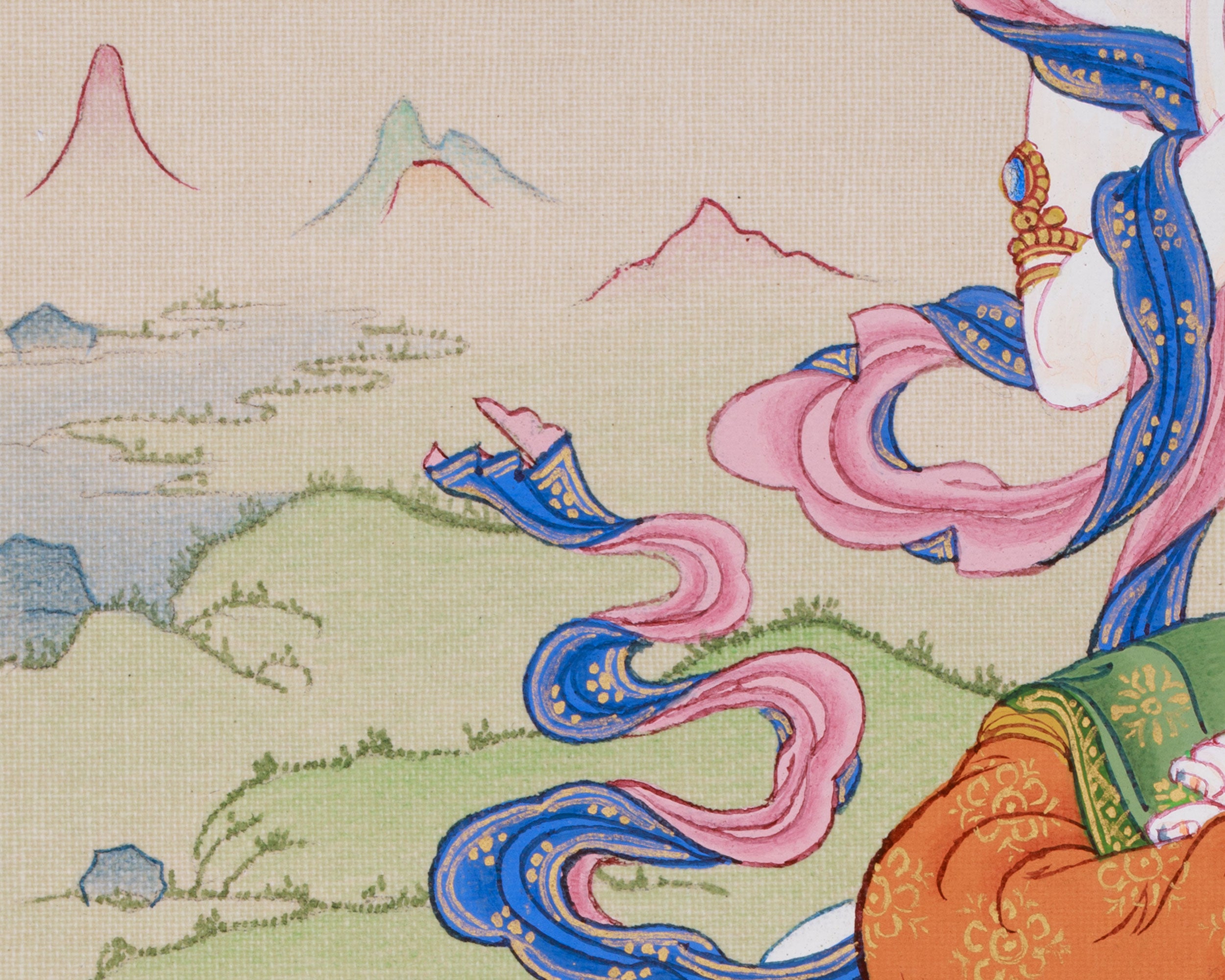 Vajrasattva Symbol of Purification Thangka | Enlightened Deity