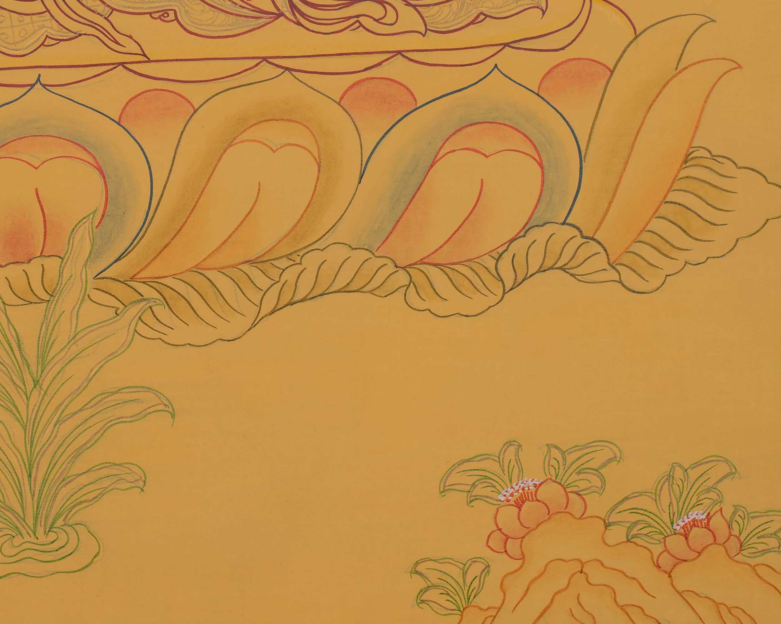 Cosmic Buddha Vairocana | Tibetan Thangka Painting