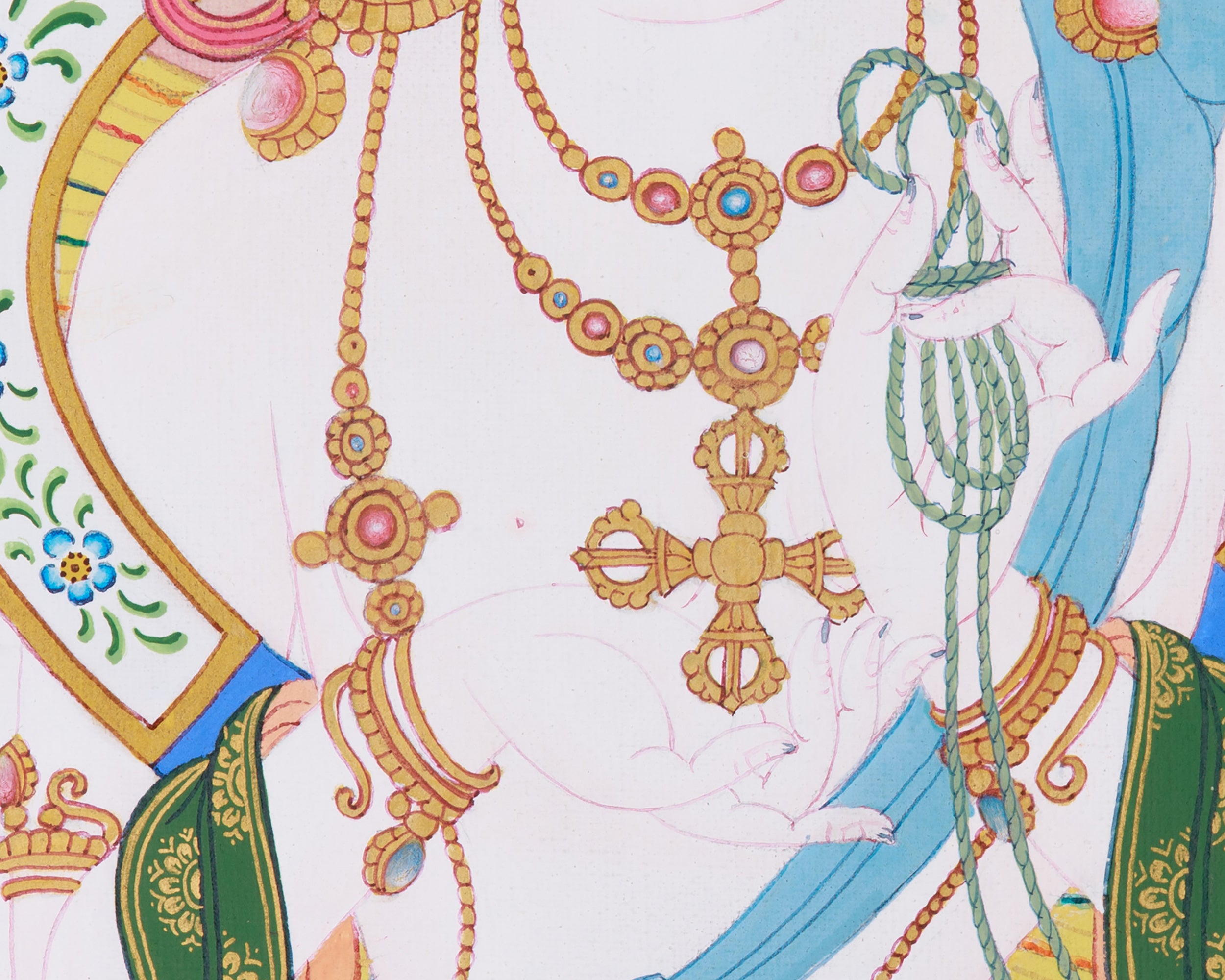 Namgyalma Painting | The Goddess of Longevity, Purity, and Enlightened Protection