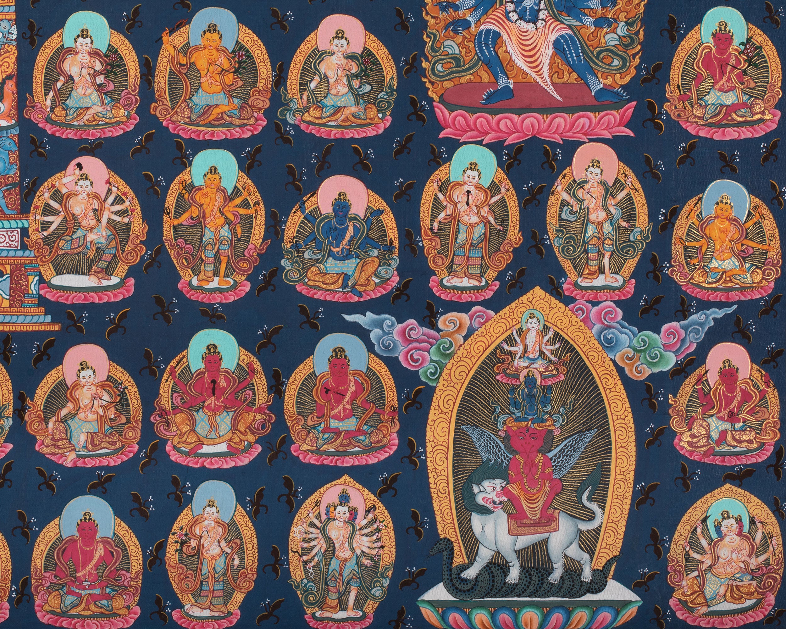 108 Chengrezig Thangka | Traditional Tibetan Art | Wall Decors