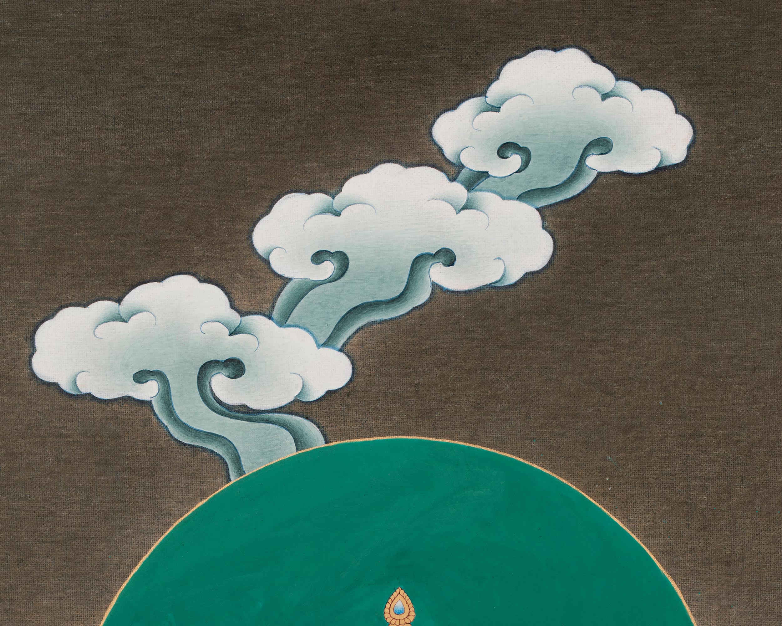 Red Chenrezig Canvas Print | Tantric Form of Compassion