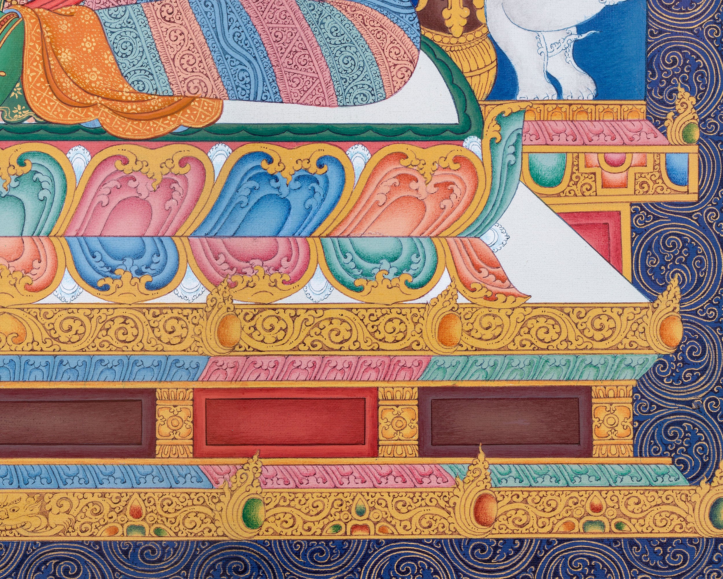Green Tara Thangka Print | Digital Canvas Print