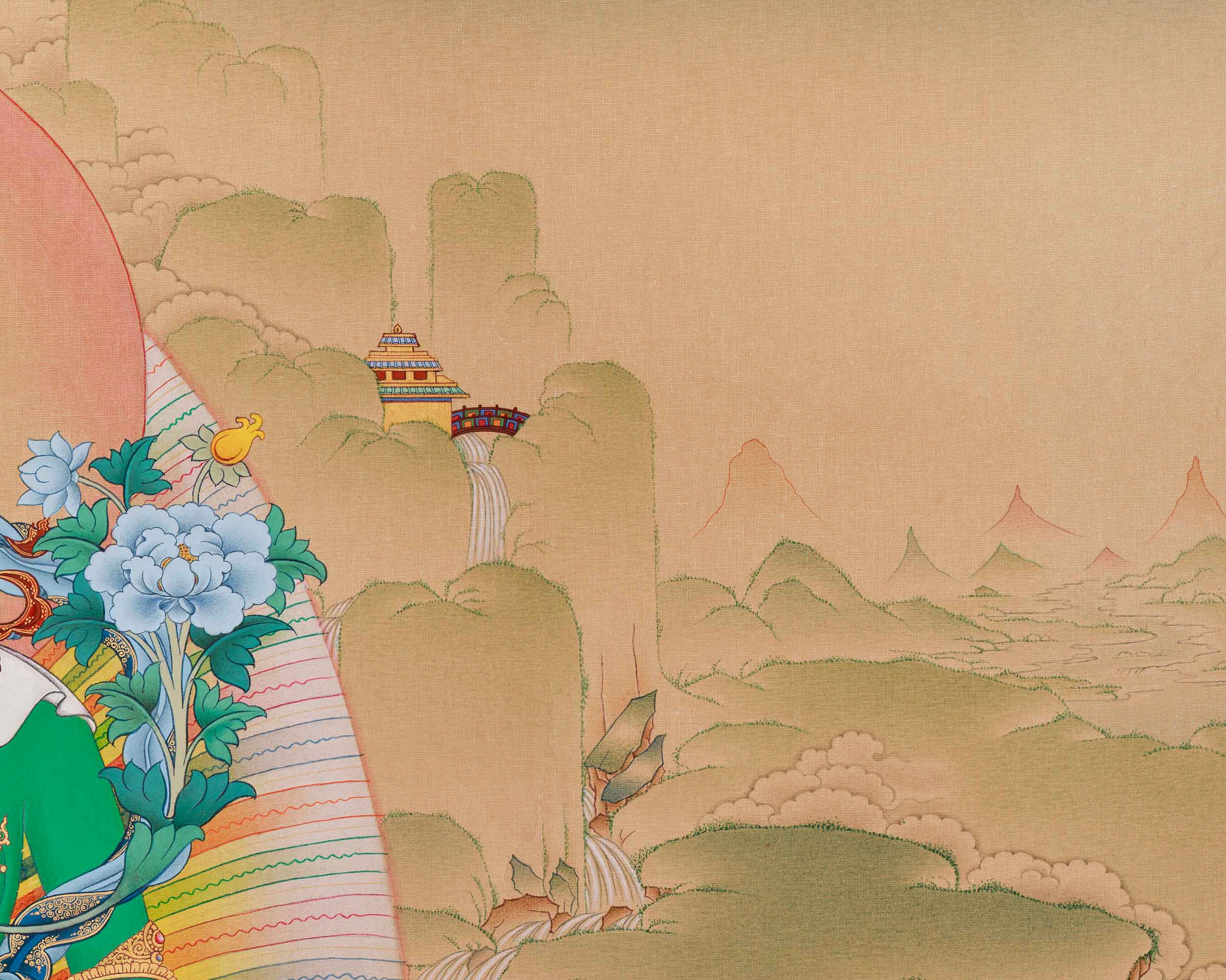 Standing Goddess Green Tara | Known for Her Healing Power and Divine Compassion
