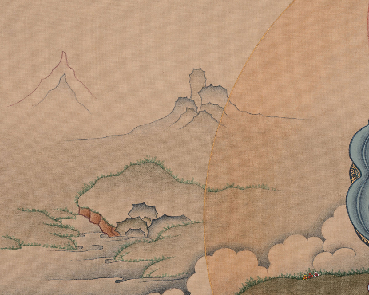 Sacred Amitayus Buddha Thangka | Infinite or Measureless Life Deity