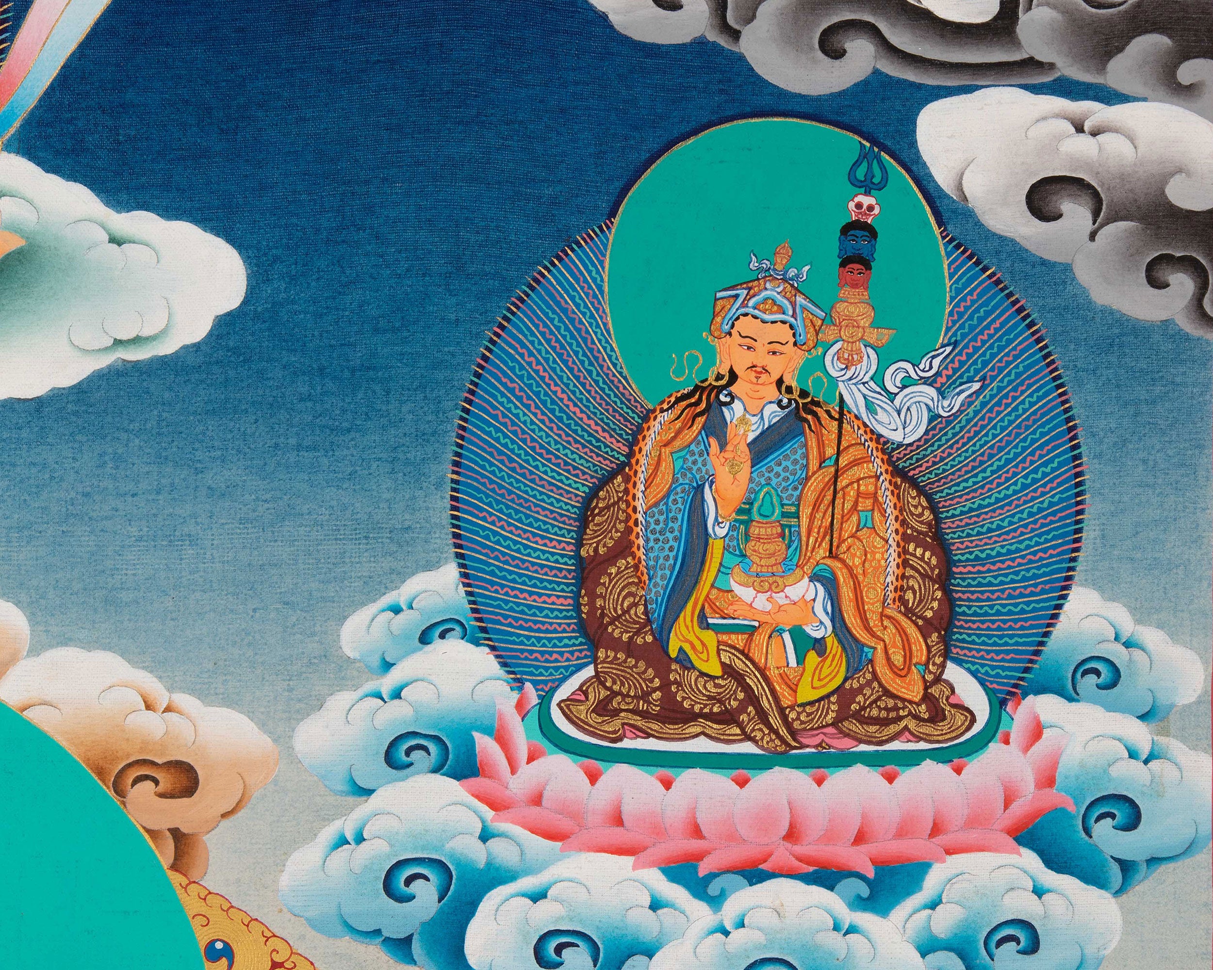 Divine Chenrezig Buddha Artwork | Sacred Thangka of Loving-Kindness and Protection