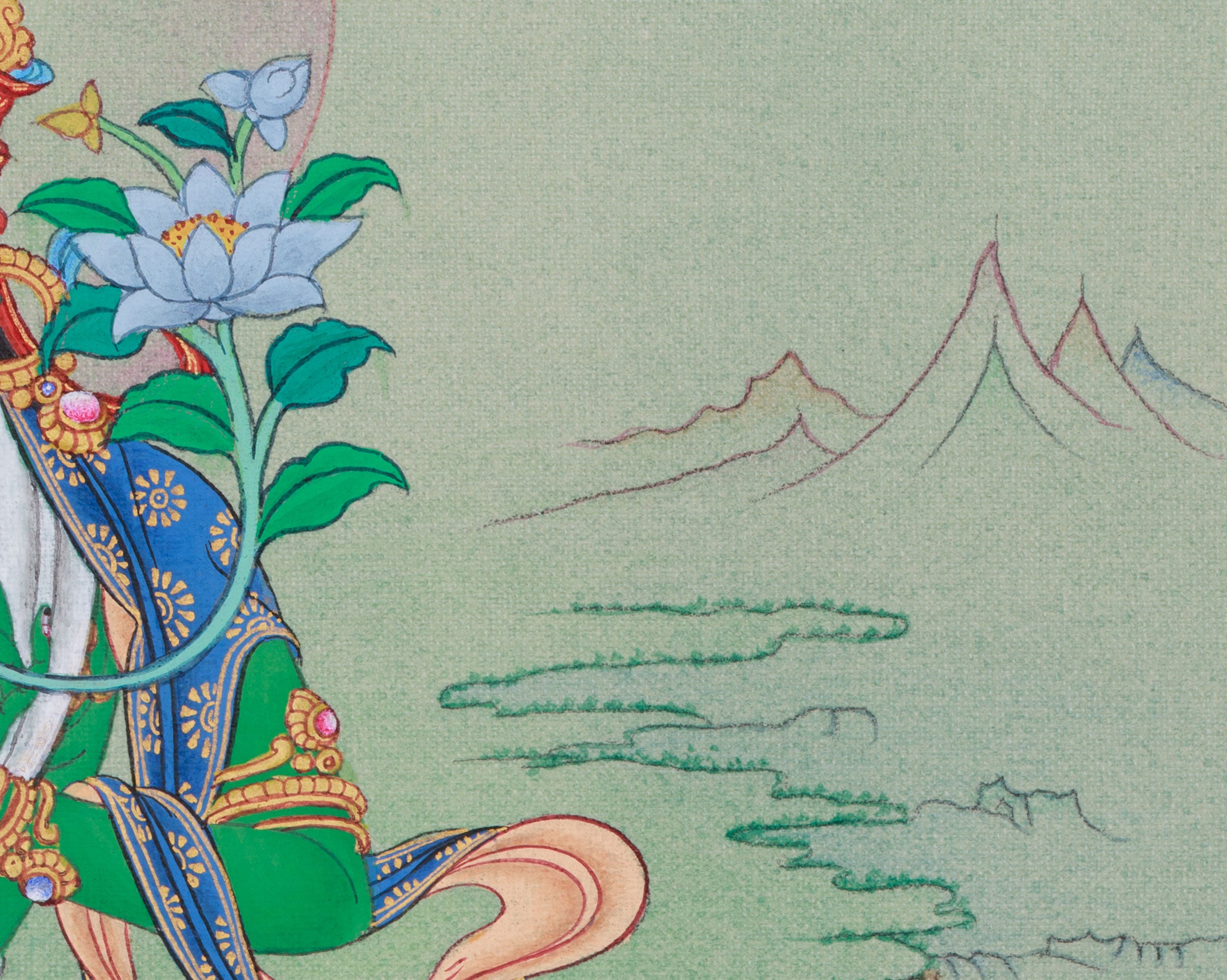 Traditional Handmade Goddess Green Tara | Mother of All Buddhas