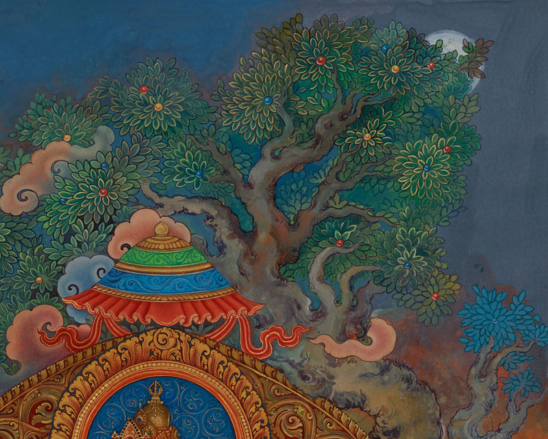 Vajrasattva Thangka Print | Purifier of Karma | High-Quality Spiritual Art for Meditation and Healing