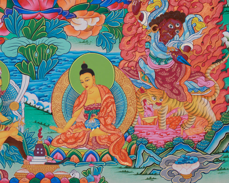 Guru Manifestations Thangka | Eight Forms of Padmasambhava