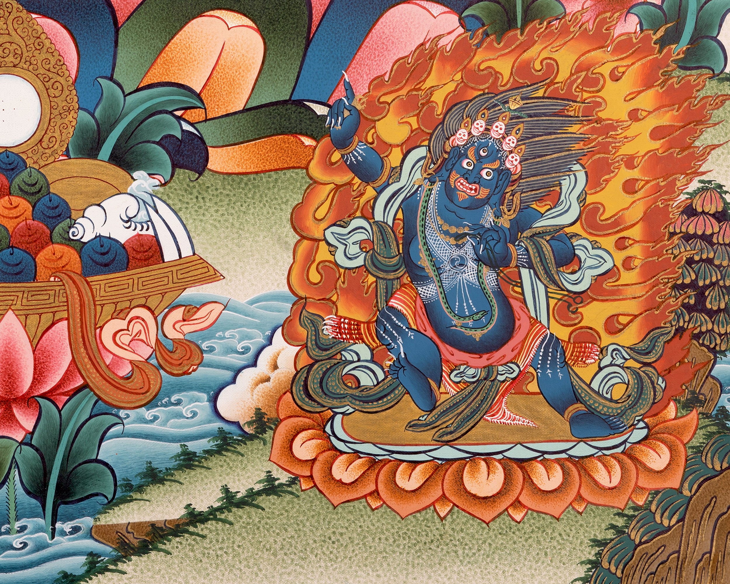 Buddhist Avalokiteshvara Chengrezig | Wall Decoration Thangka Painting