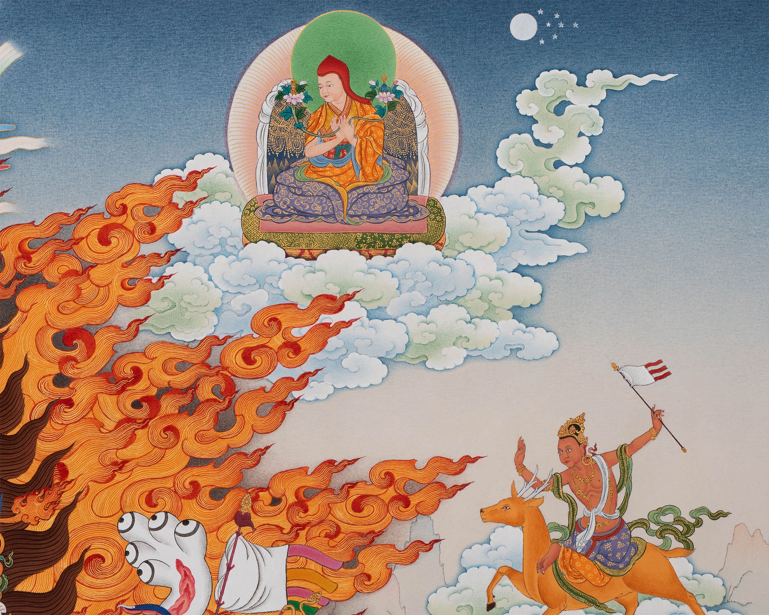 Yamantaka with Others | High Quality Thangka Print