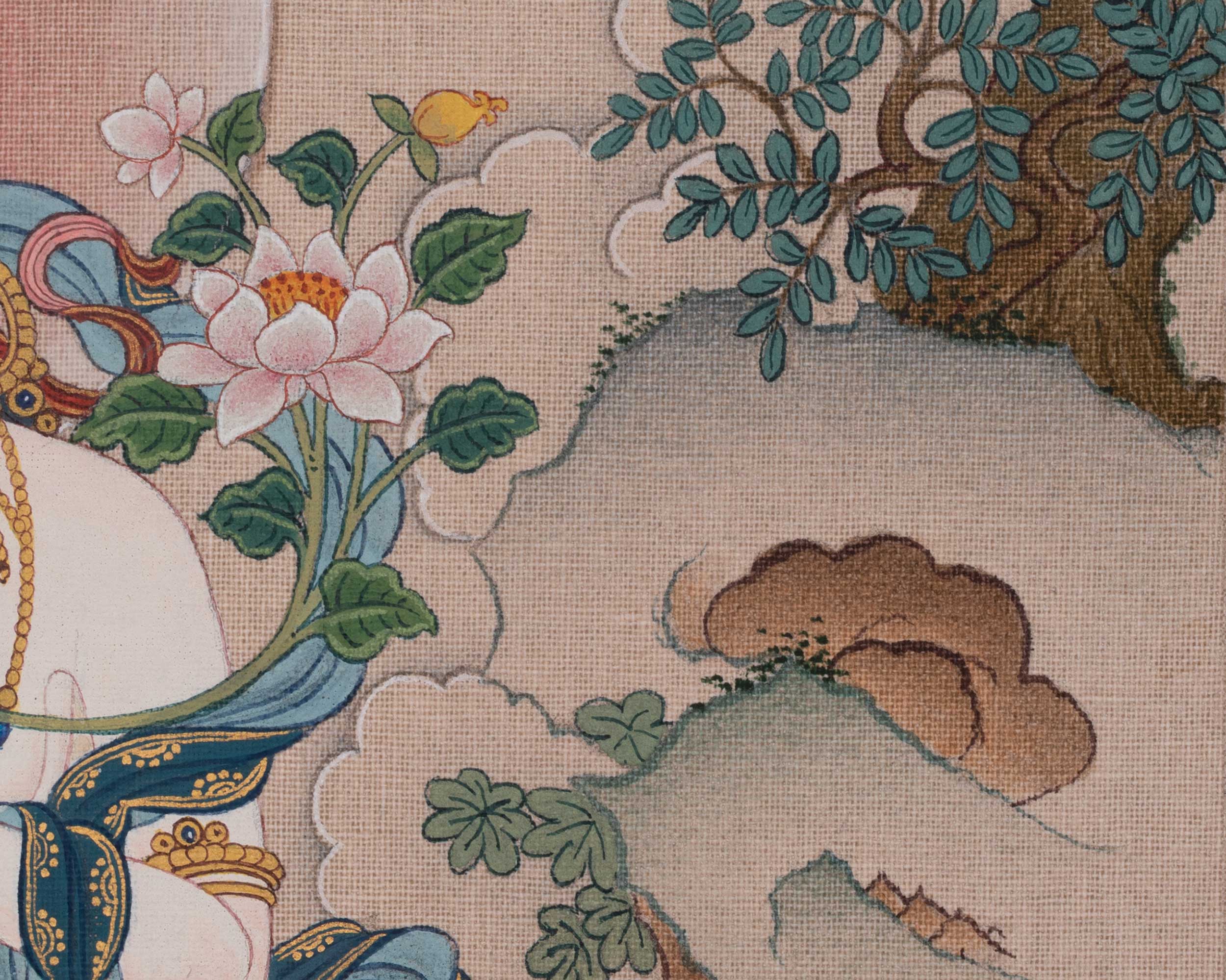 Healing Deity Sita Tara Artwork | Mother of Compassion | White Tara