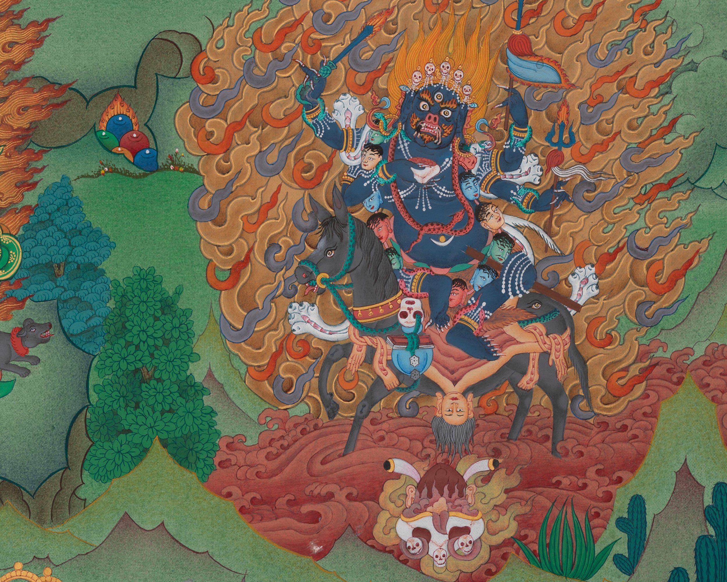 Hevajra Meditation Deity Thangka | Transformation of Negative Emotions