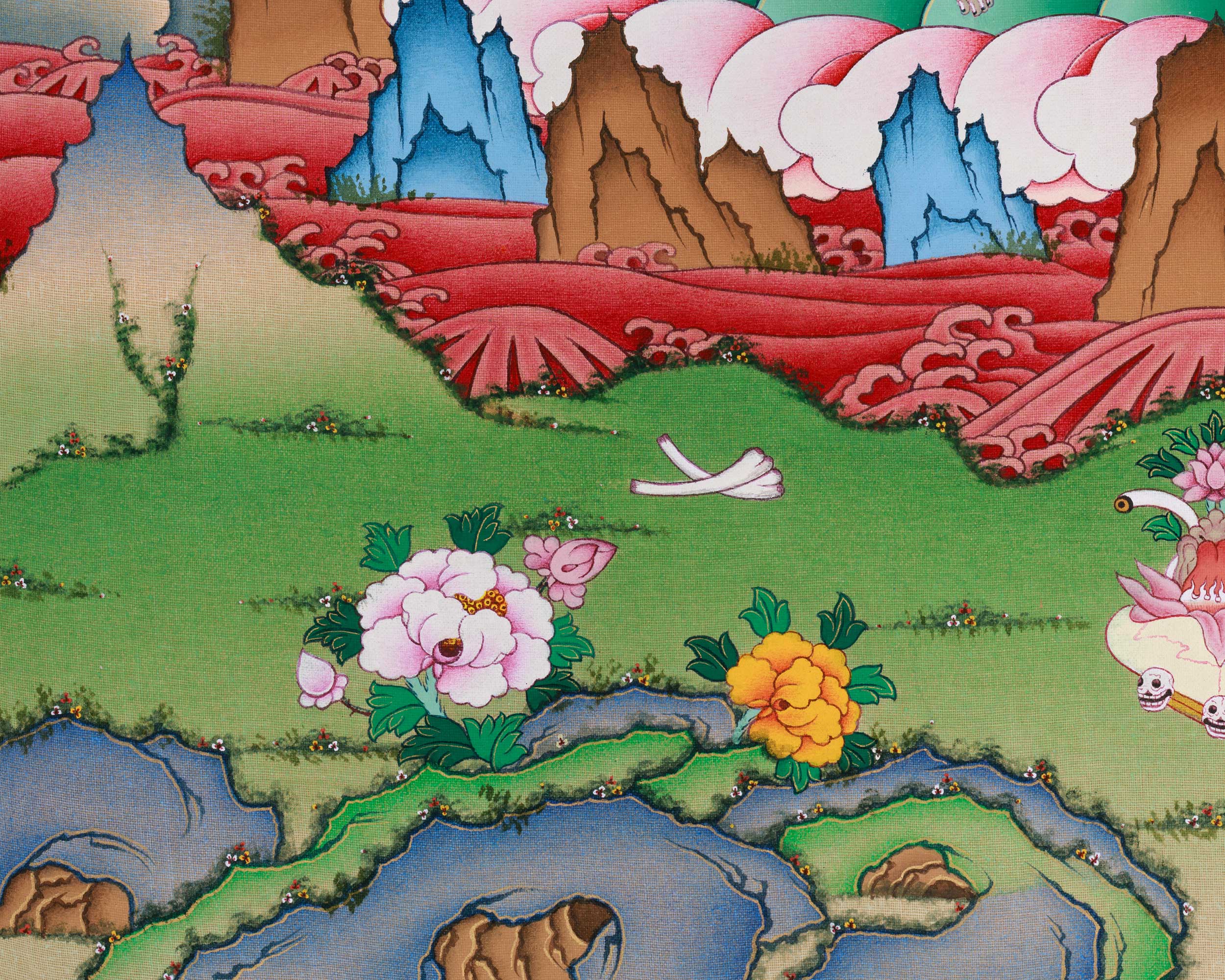 Mahakala Bernagchen Thangka Print | Artwork Of Guardian of the Dharma | Buddhist Gift Idea