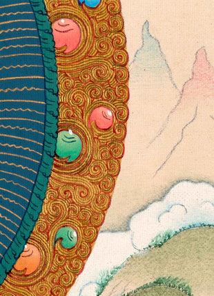 Authentic Buddha Gautama Thangka | Hand-Painted Art of Shakyamuni Buddha | Traditional Painting