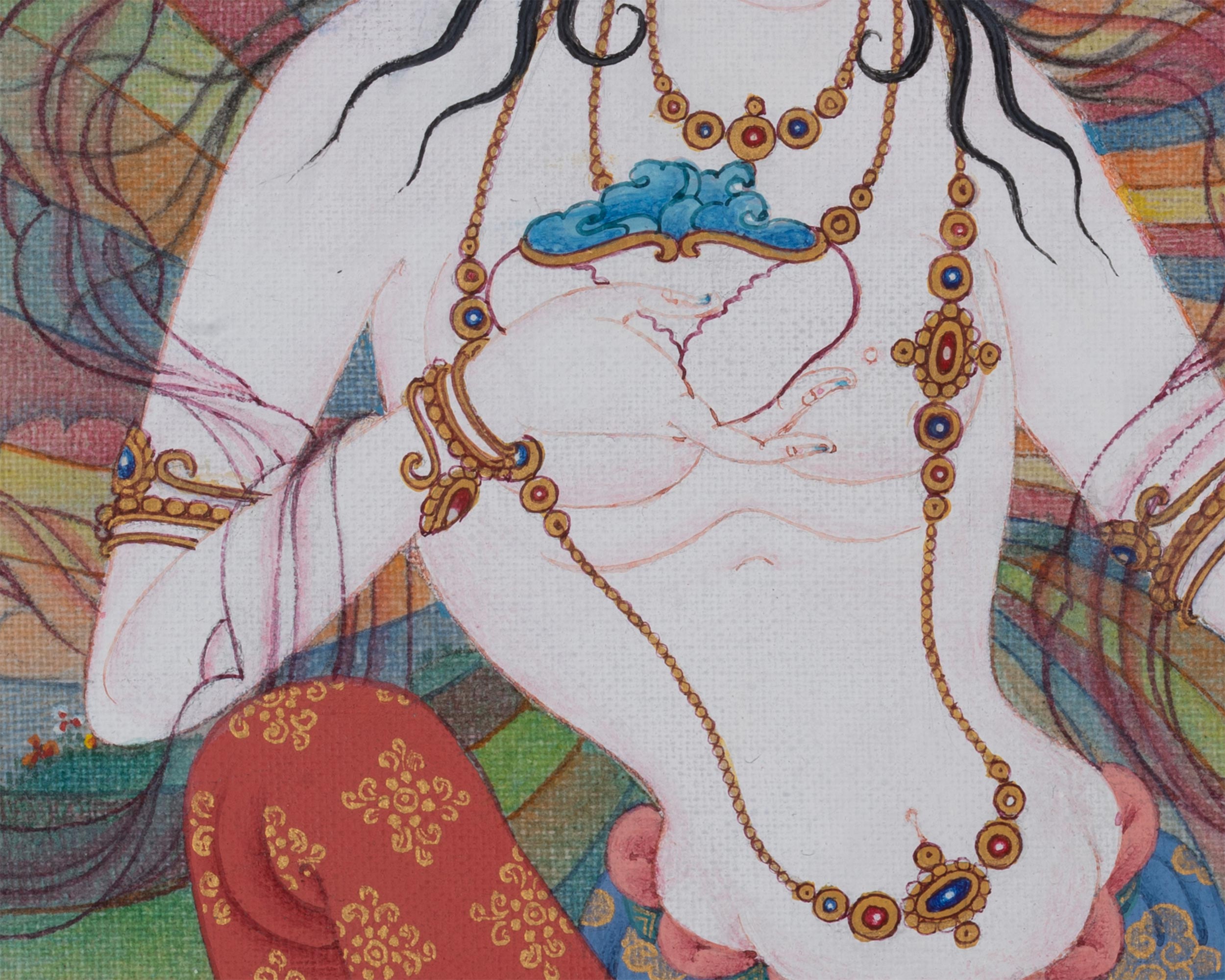 Sukha Siddhi Canvas Print | Deity of Blissful Wisdom | Digital Printing