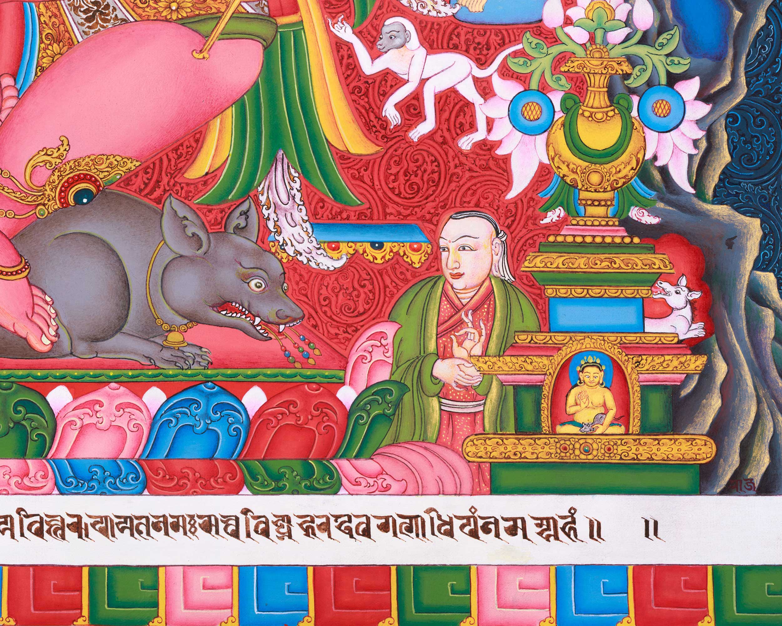 Ganesh Thangka Print for Abundance | Traditional Ganapati Artwork | Spiritual Gift Ideas
